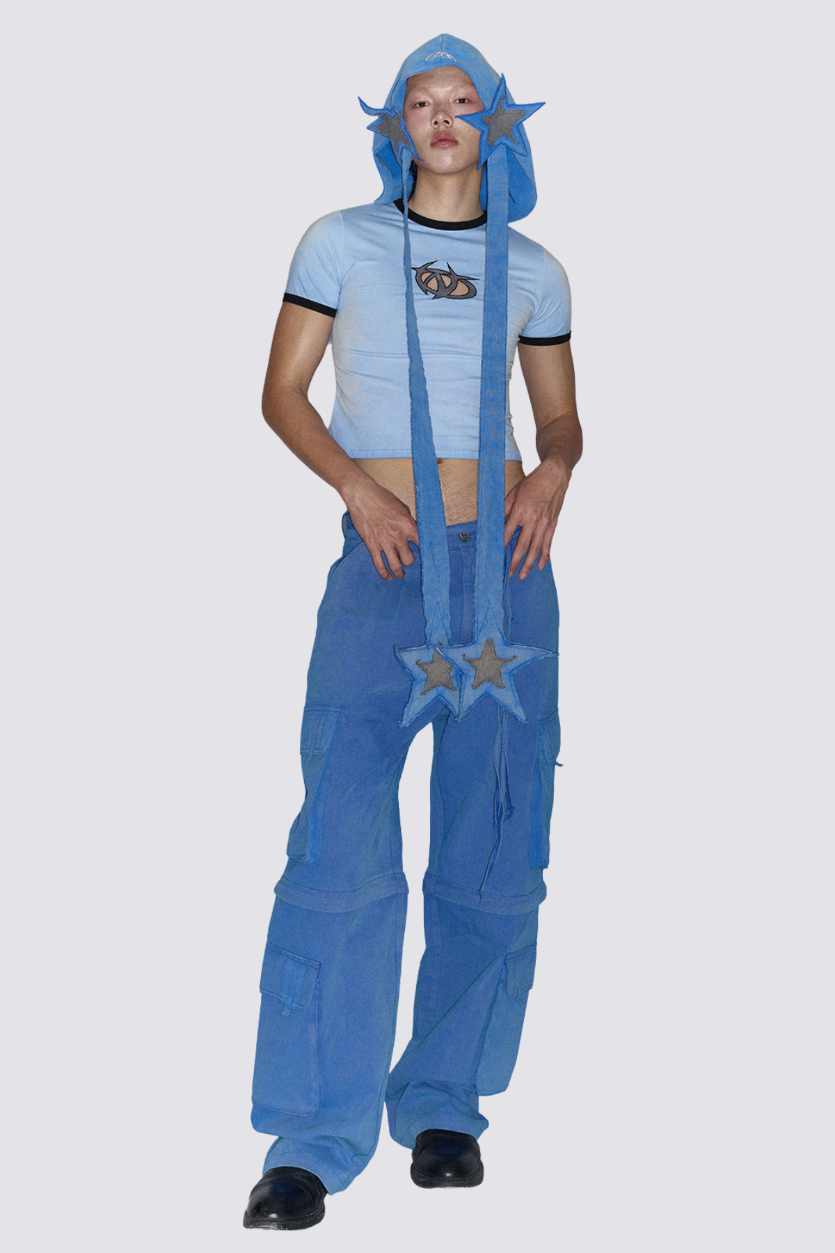 Gem Spark Cutout Top Blue