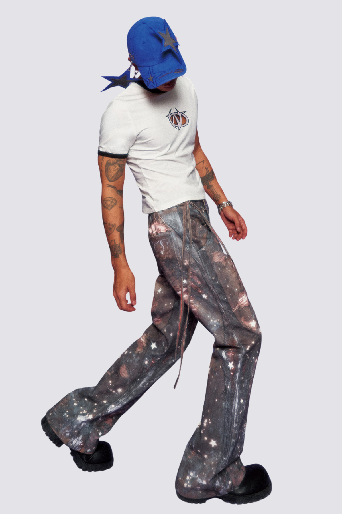 Gem Spark Cutout Top White