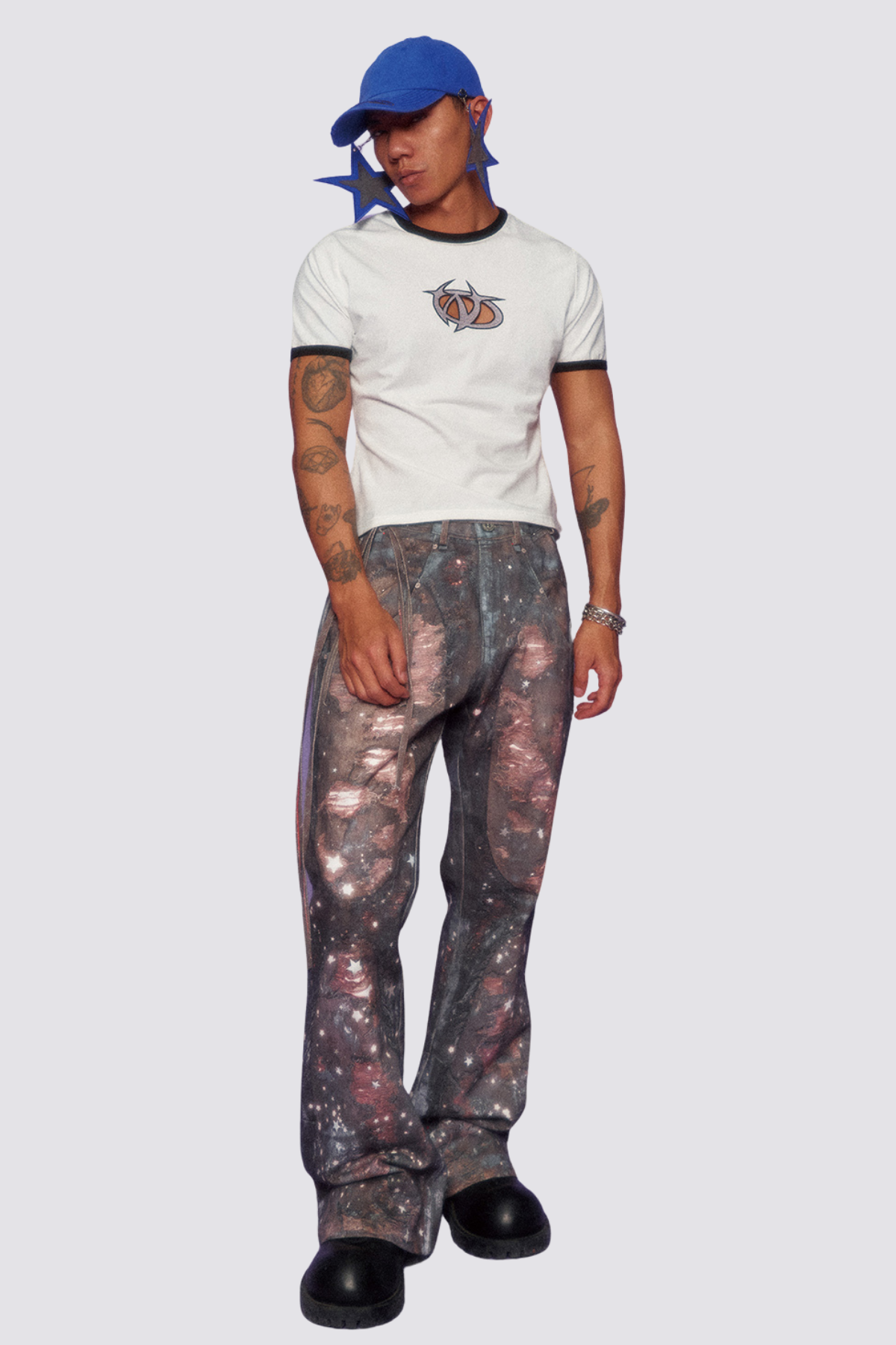 Gem Spark Cutout Top White