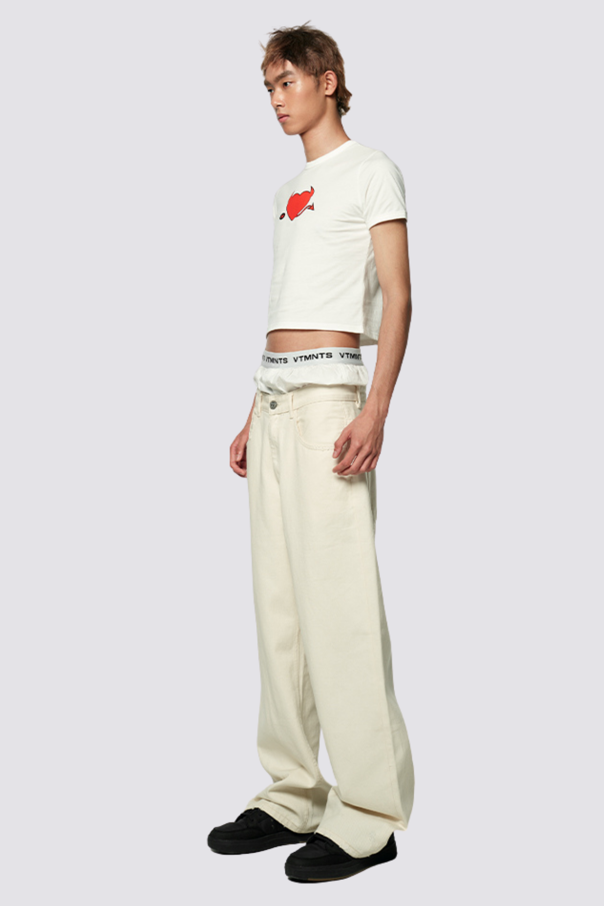 Gentle Fold Devil Love Print Top