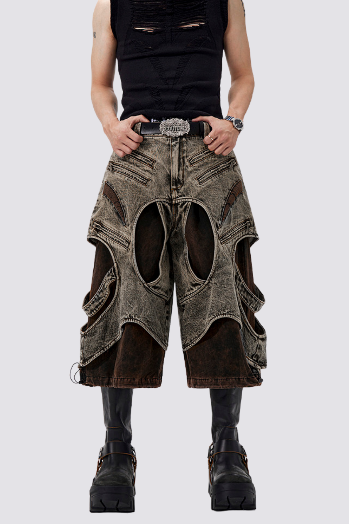 Ghost Road Denim Shorts