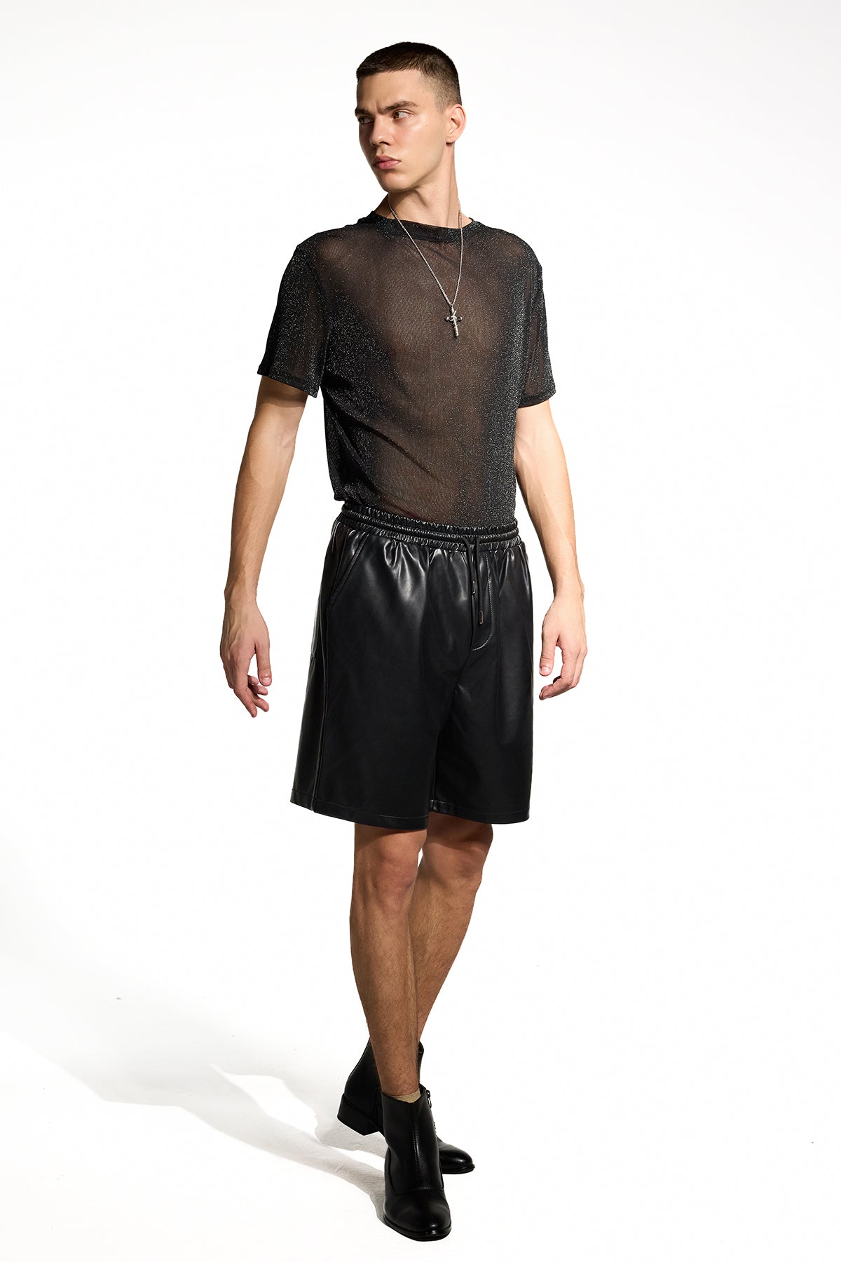 Ghost Skin Short Sleeve Mesh Top