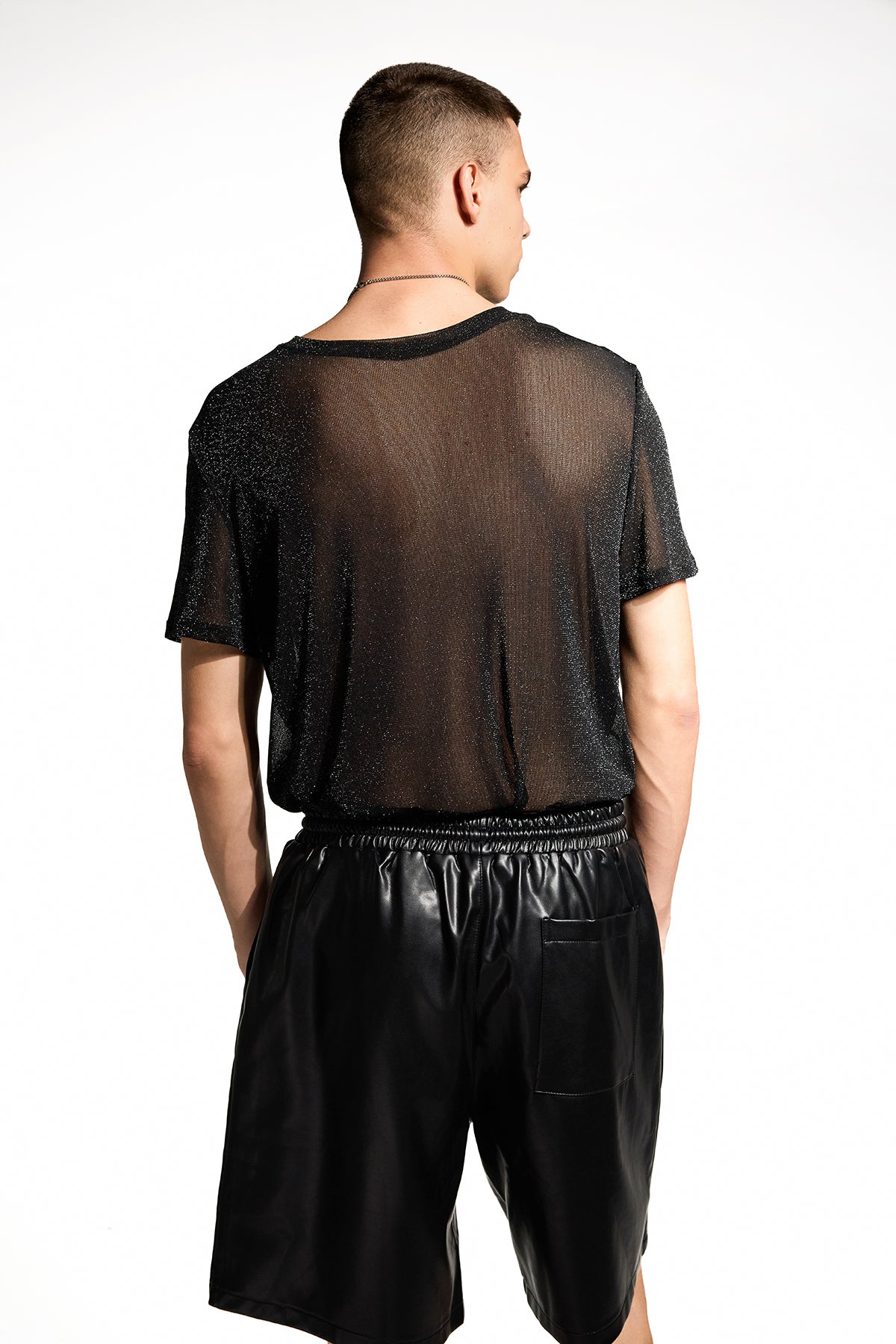 Ghost Skin Short Sleeve Mesh Top