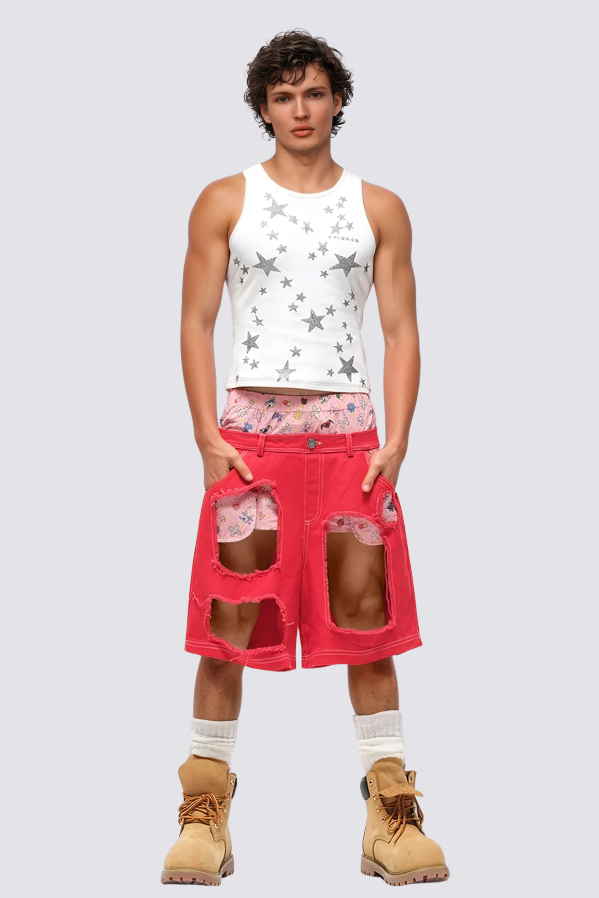 Glimmer Shine Star Diamond Sleeveless Top