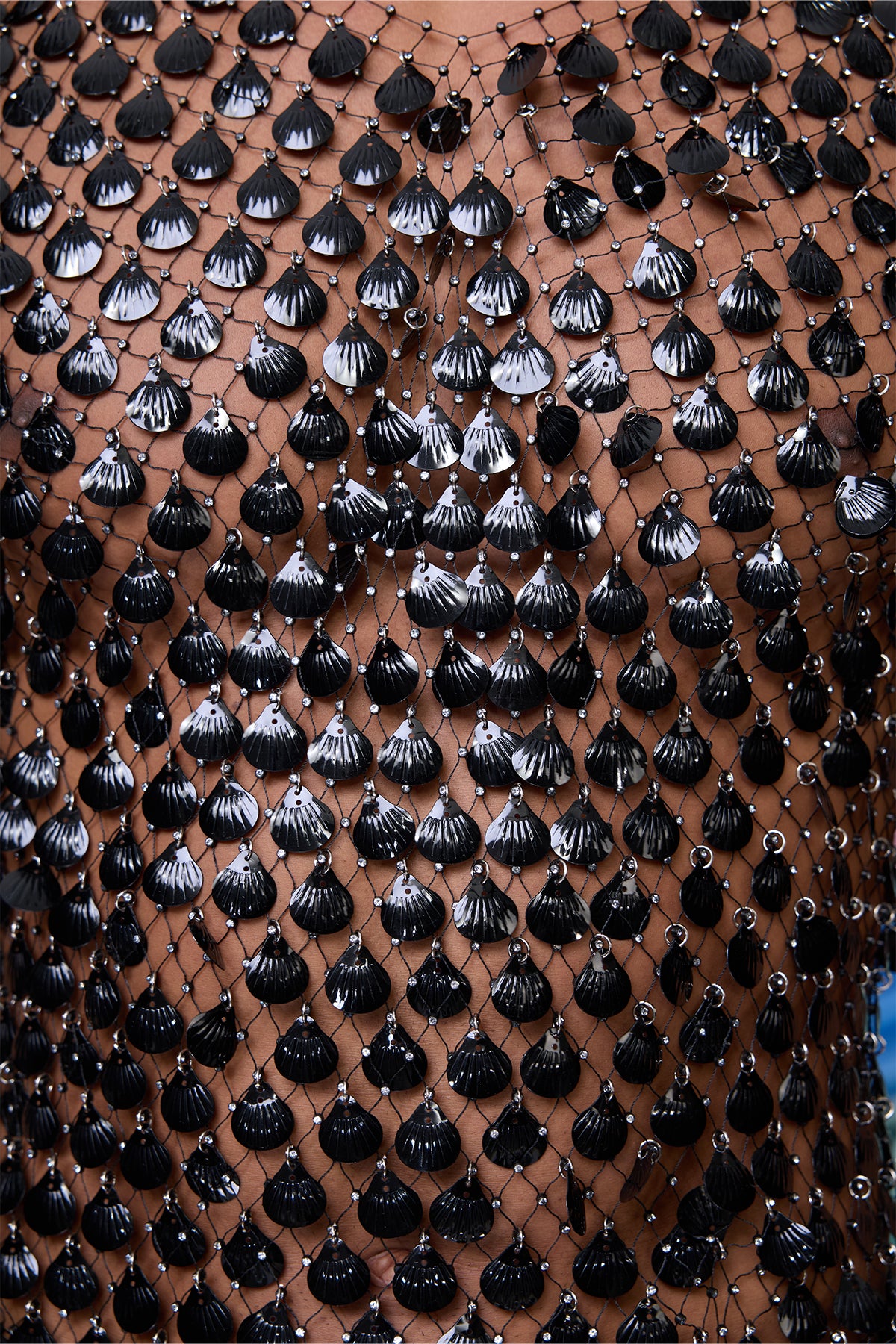 Gloom Crystal Shell Embellished Tank Top Black