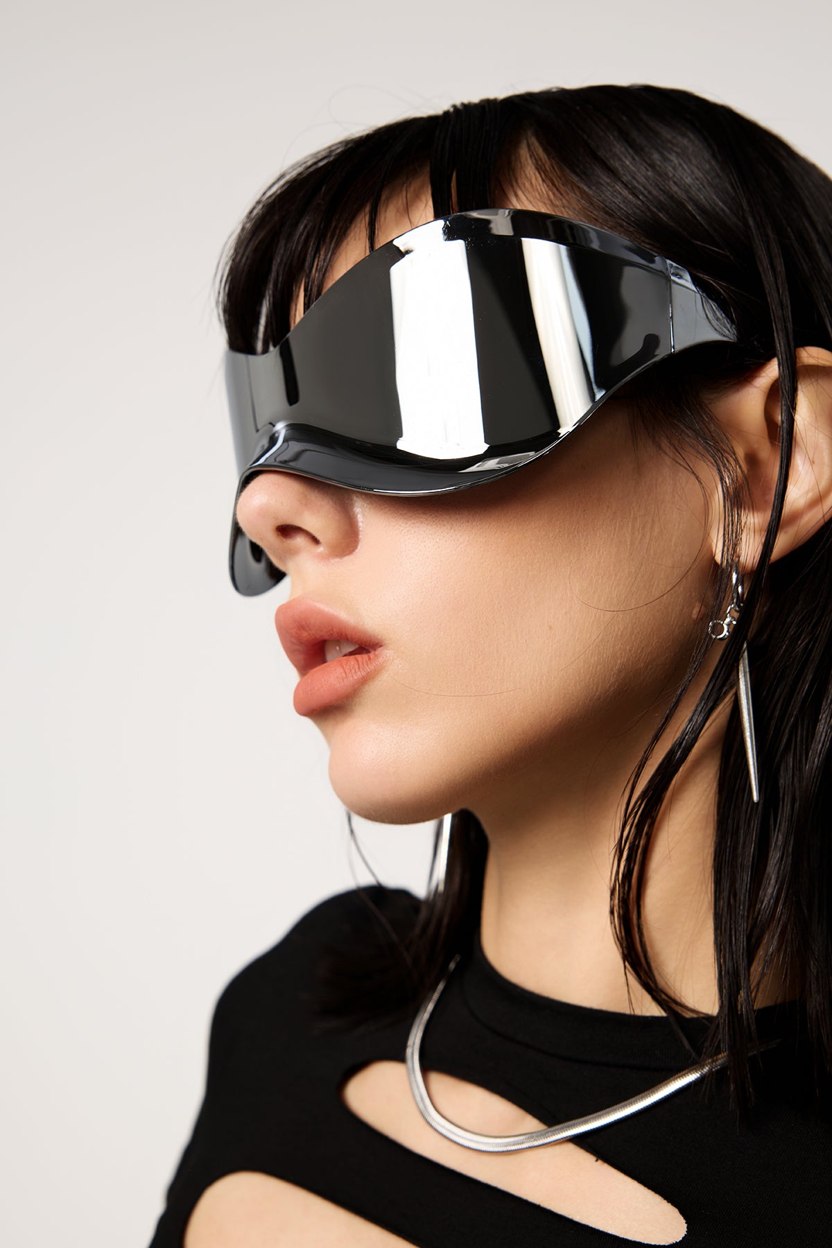 Gloom Visor One Piece Punk Y2K Sunglasses