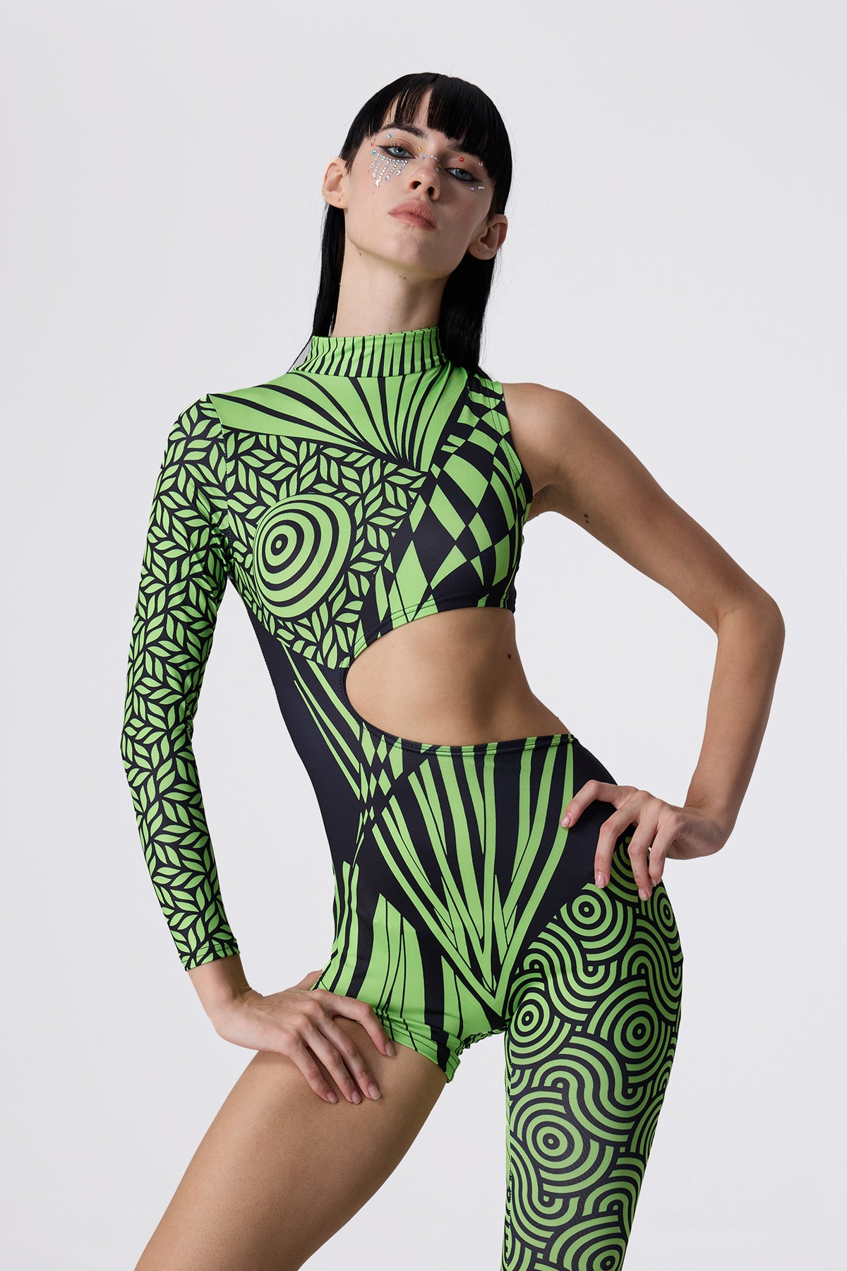 Gloss Vibe One Shoulder Jumpsuit