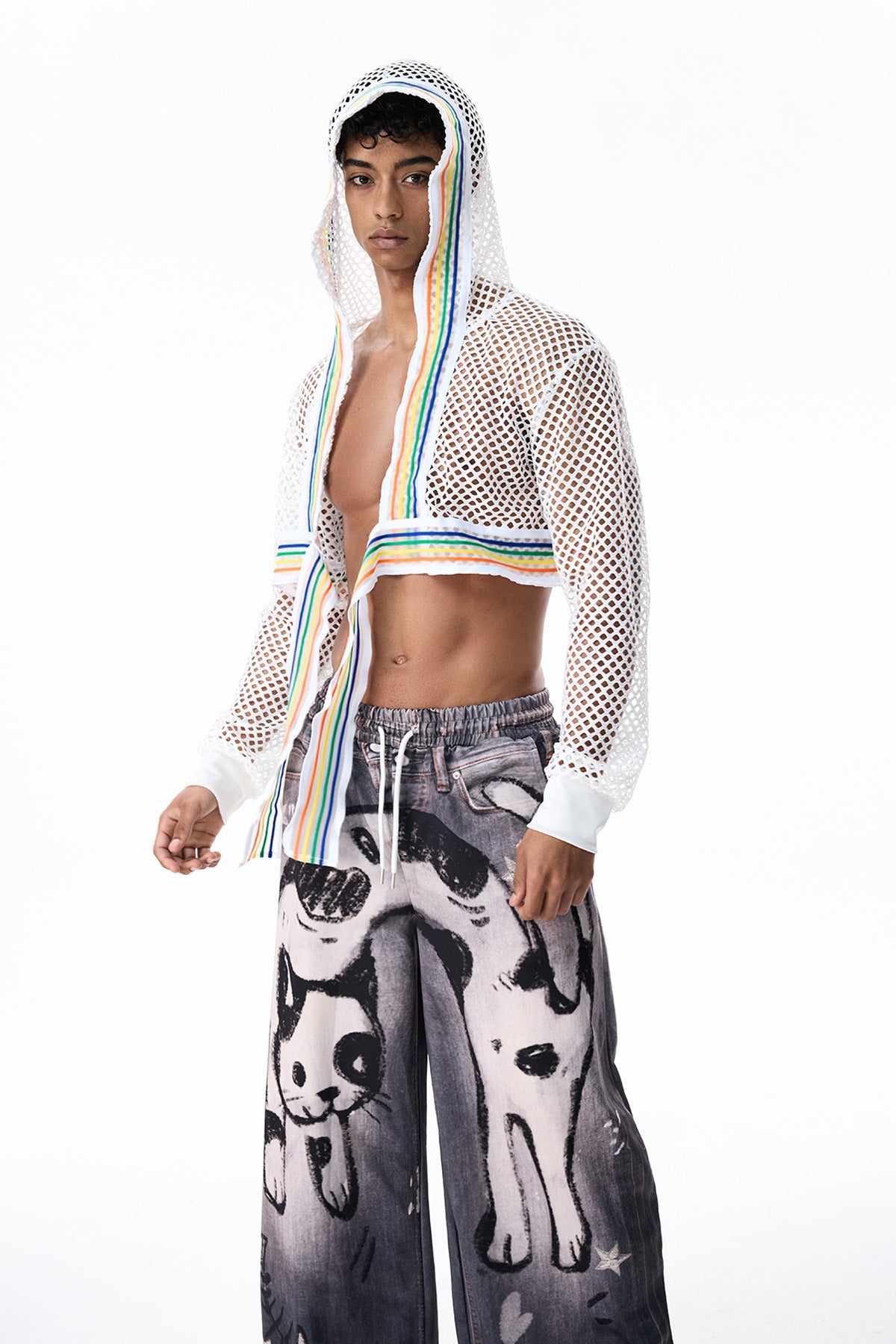 Glow Equal Cutout Long Sleeve Hooded Jacket