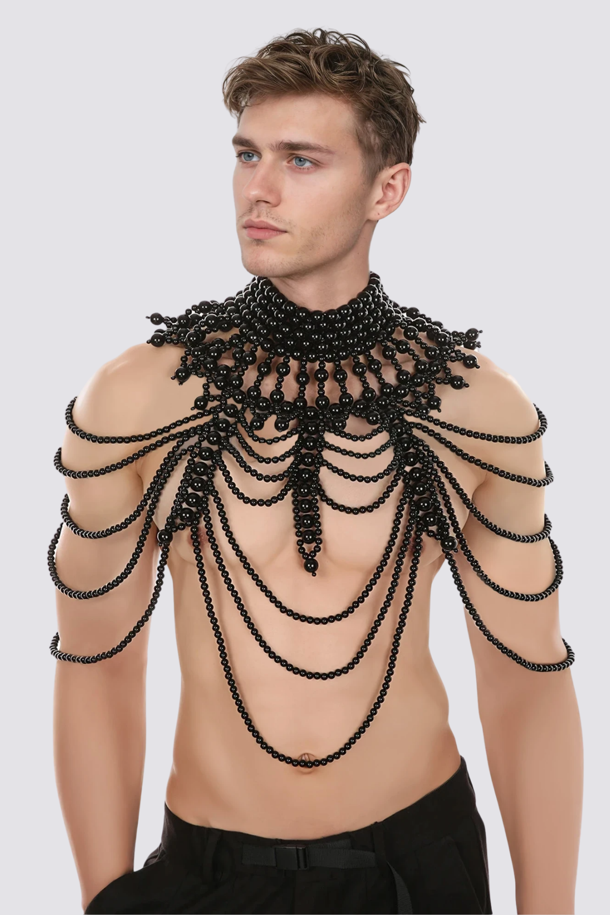 Glow Merge Pearl Vest Black