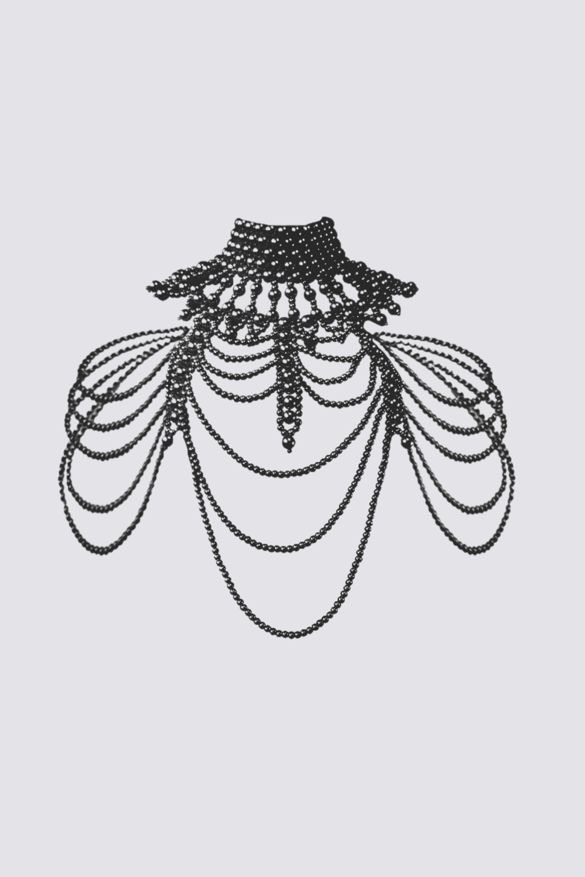 Glow Merge Pearl Vest Black