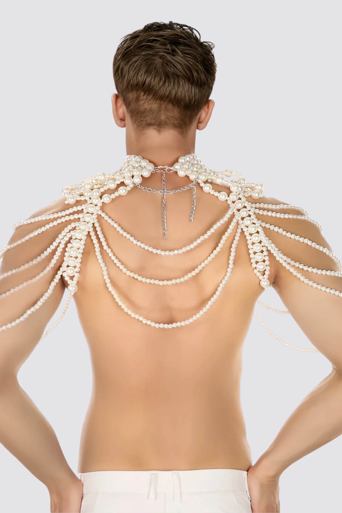 Glow Merge Pearl Vest White