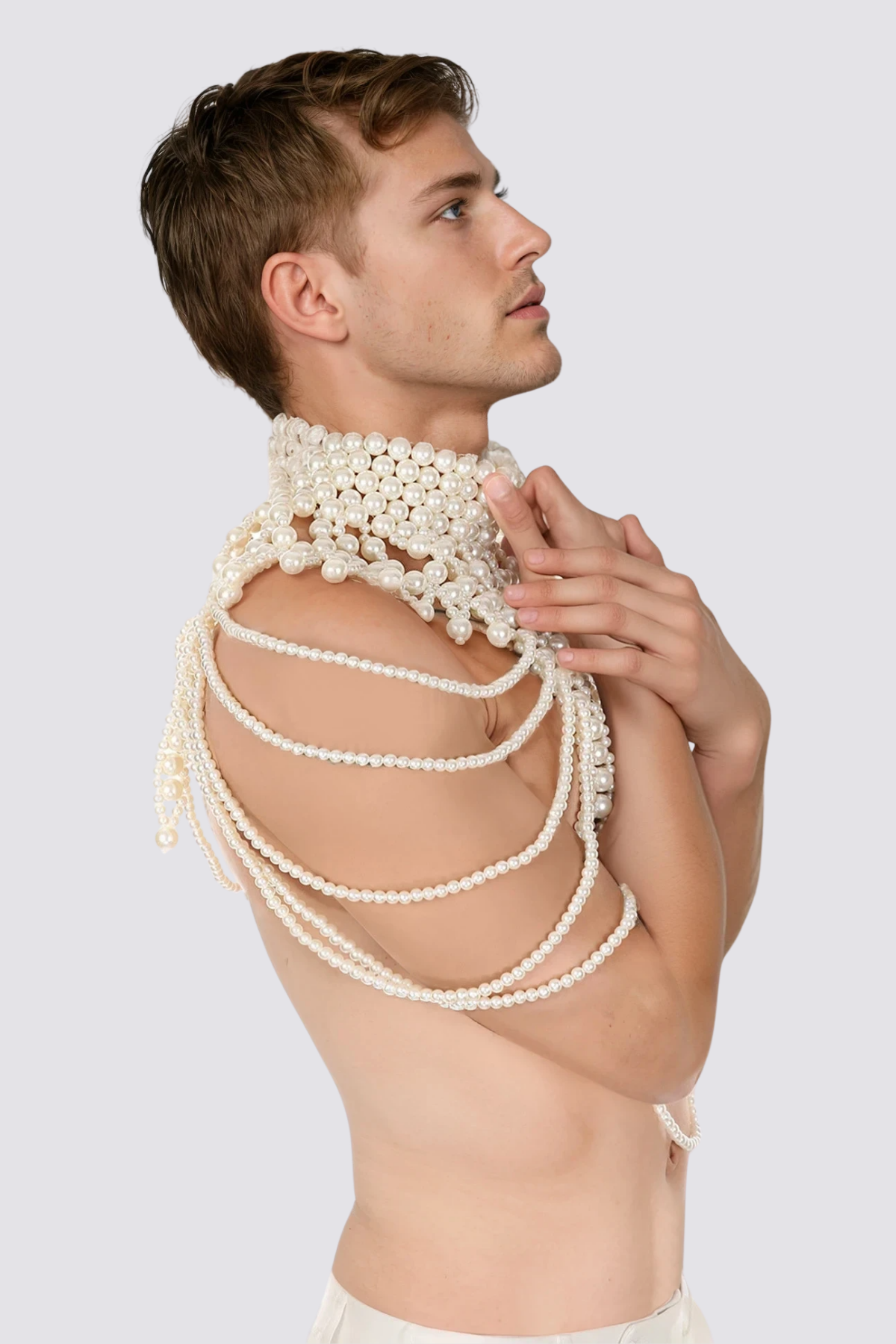 Glow Merge Pearl Vest White