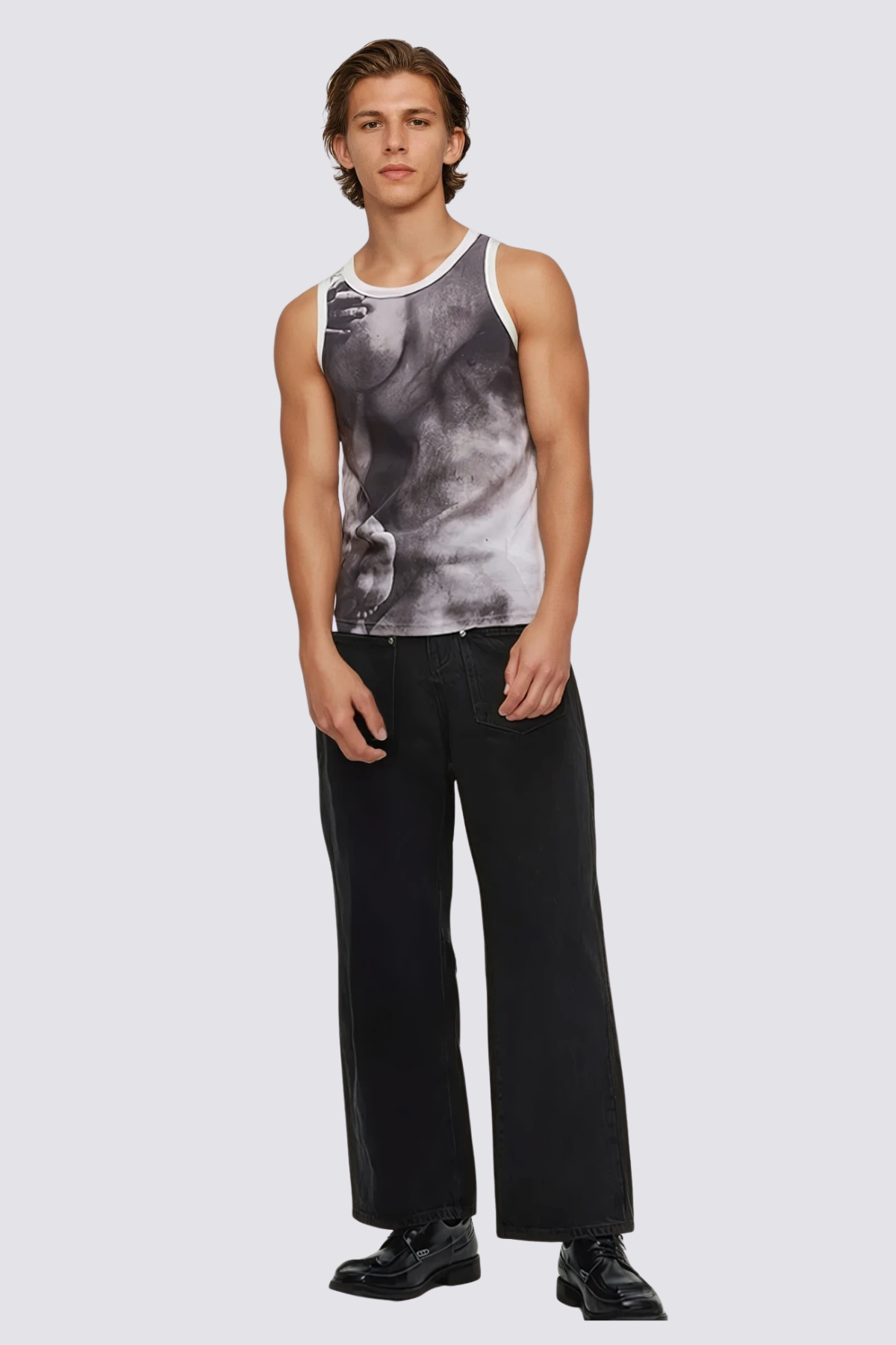 Grace Tone Y2K Print Sleeveless Top