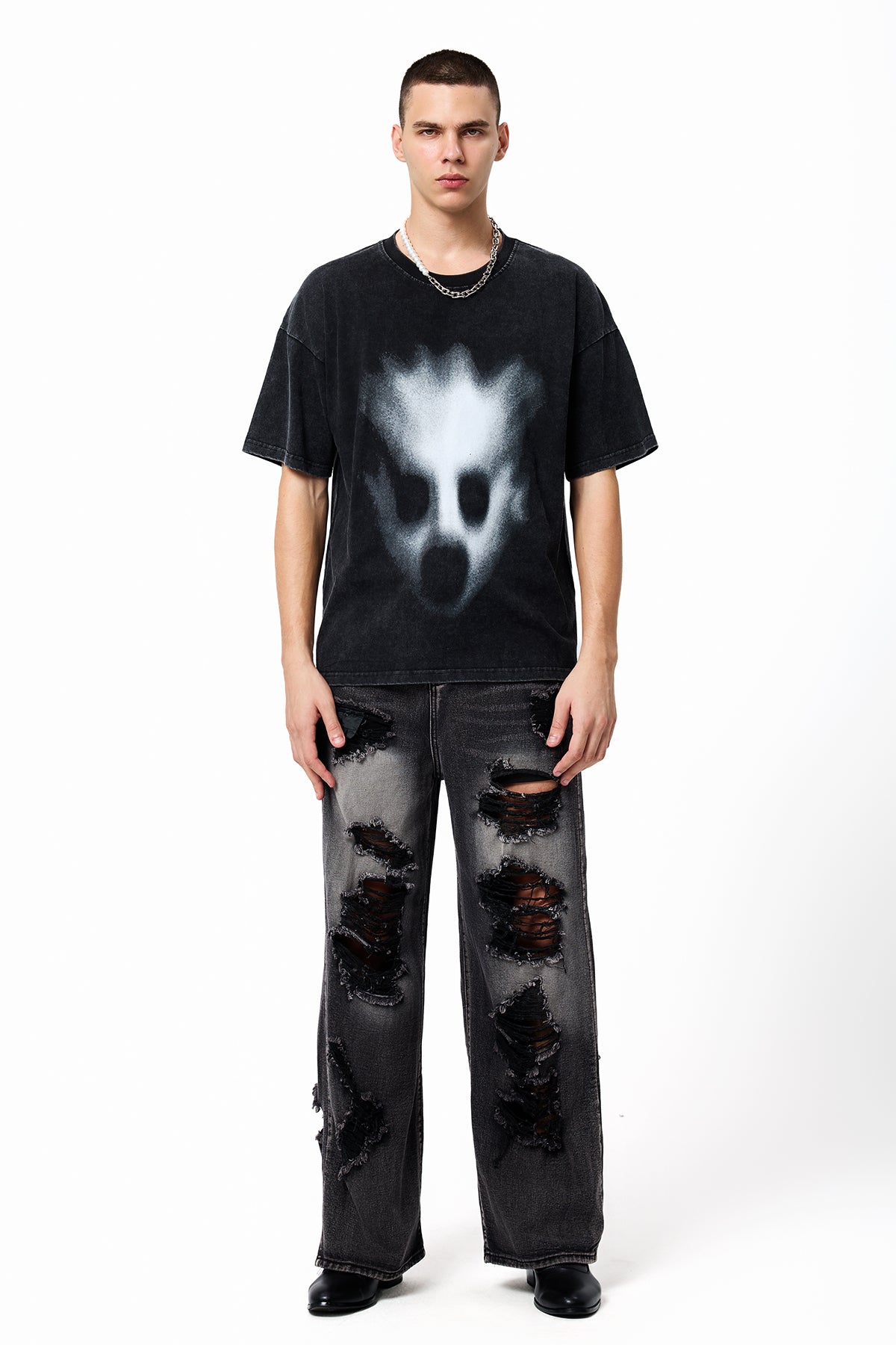 Gravel Soul Straight Ripped Pants