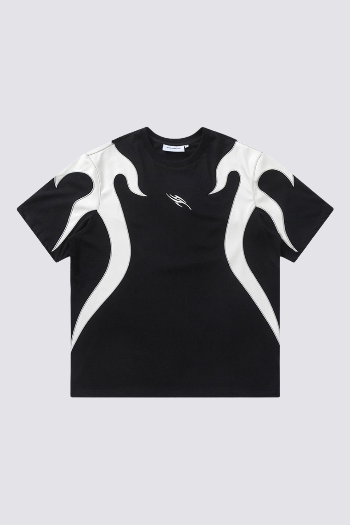 Grey Memory Embroidered Flame Top