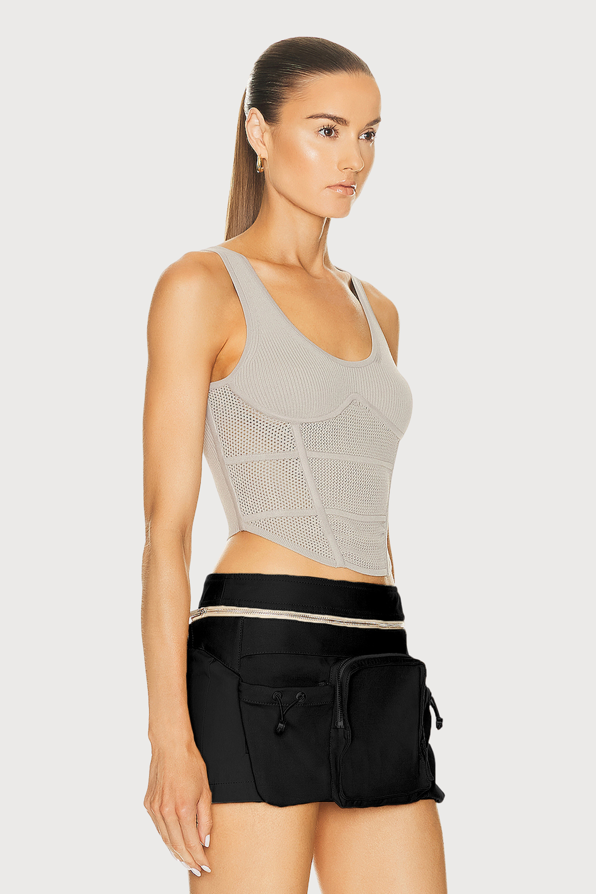 Grim Fold Zipper Skirt