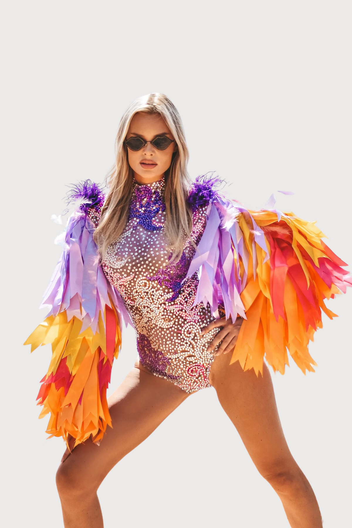 Grip Line Rhinestone Bodysuit