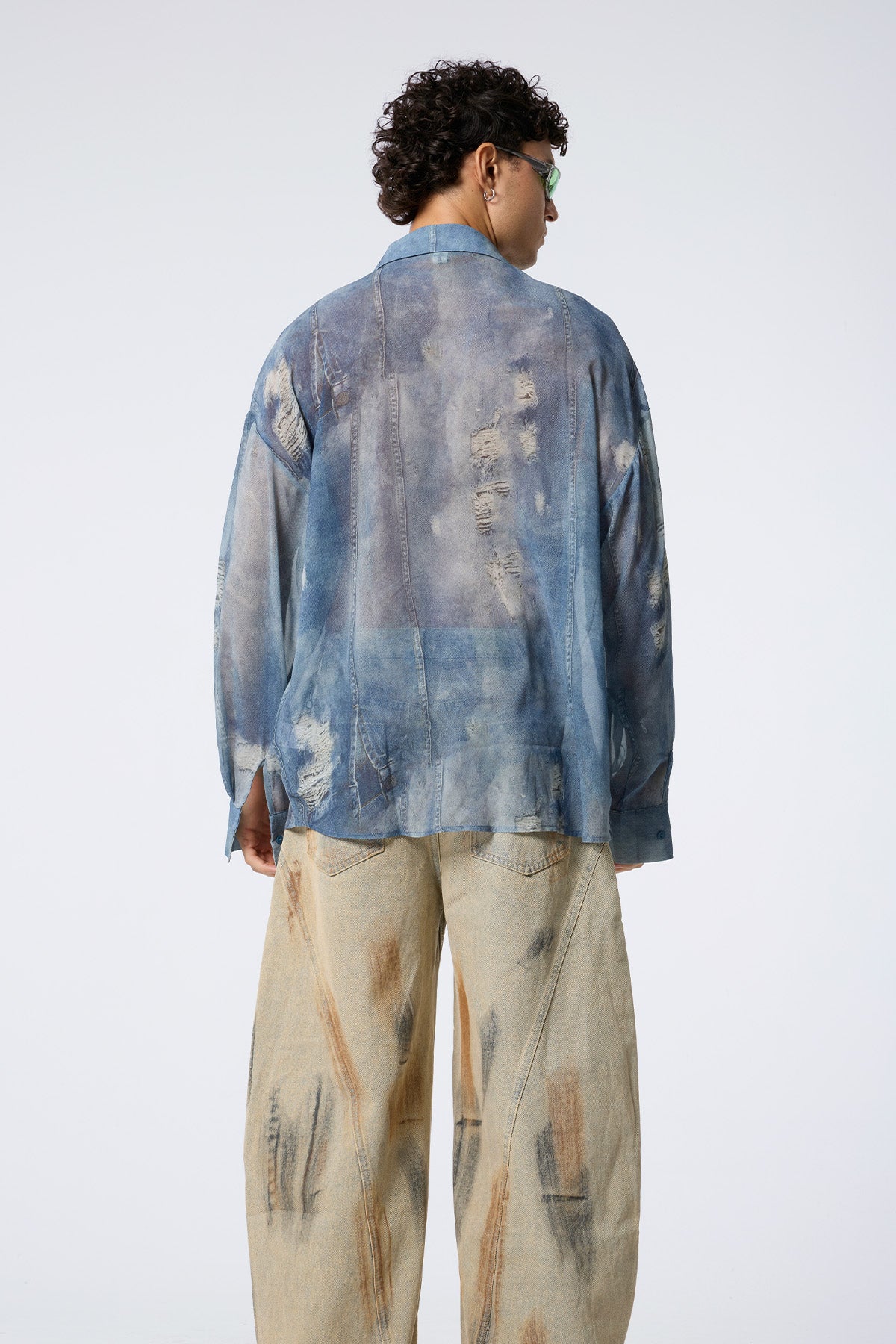 Hard Tint Denim Print Shirts
