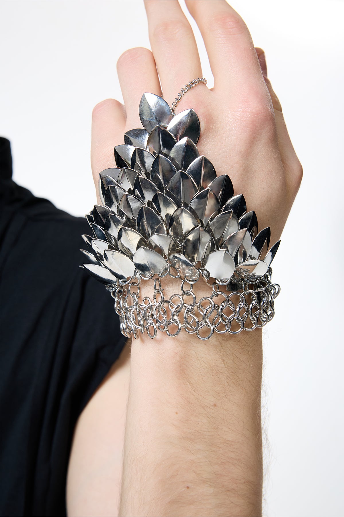 Hardened Surface Metal Scale Bracelet