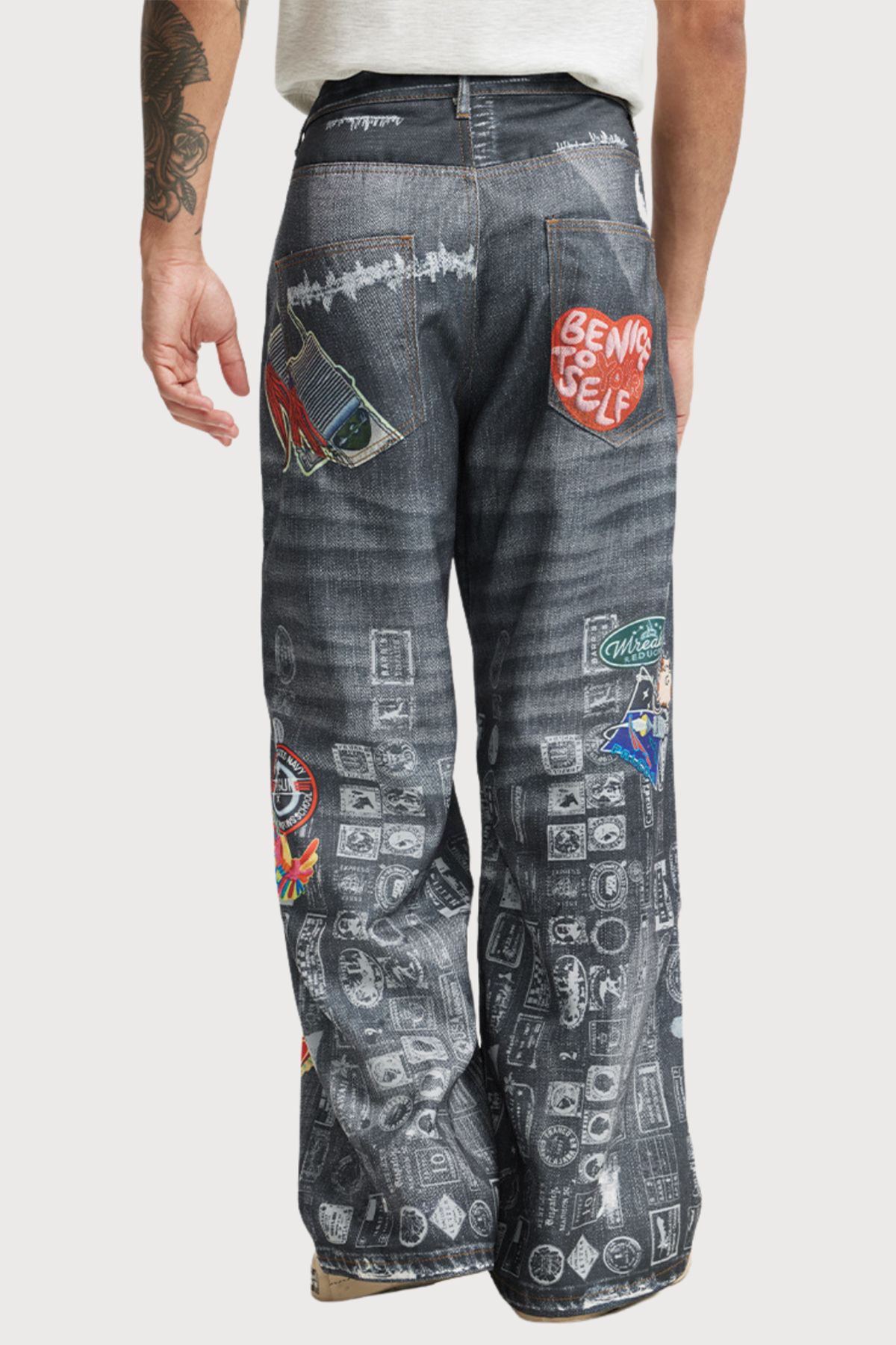 Heatline Rush Print Straight Jeans