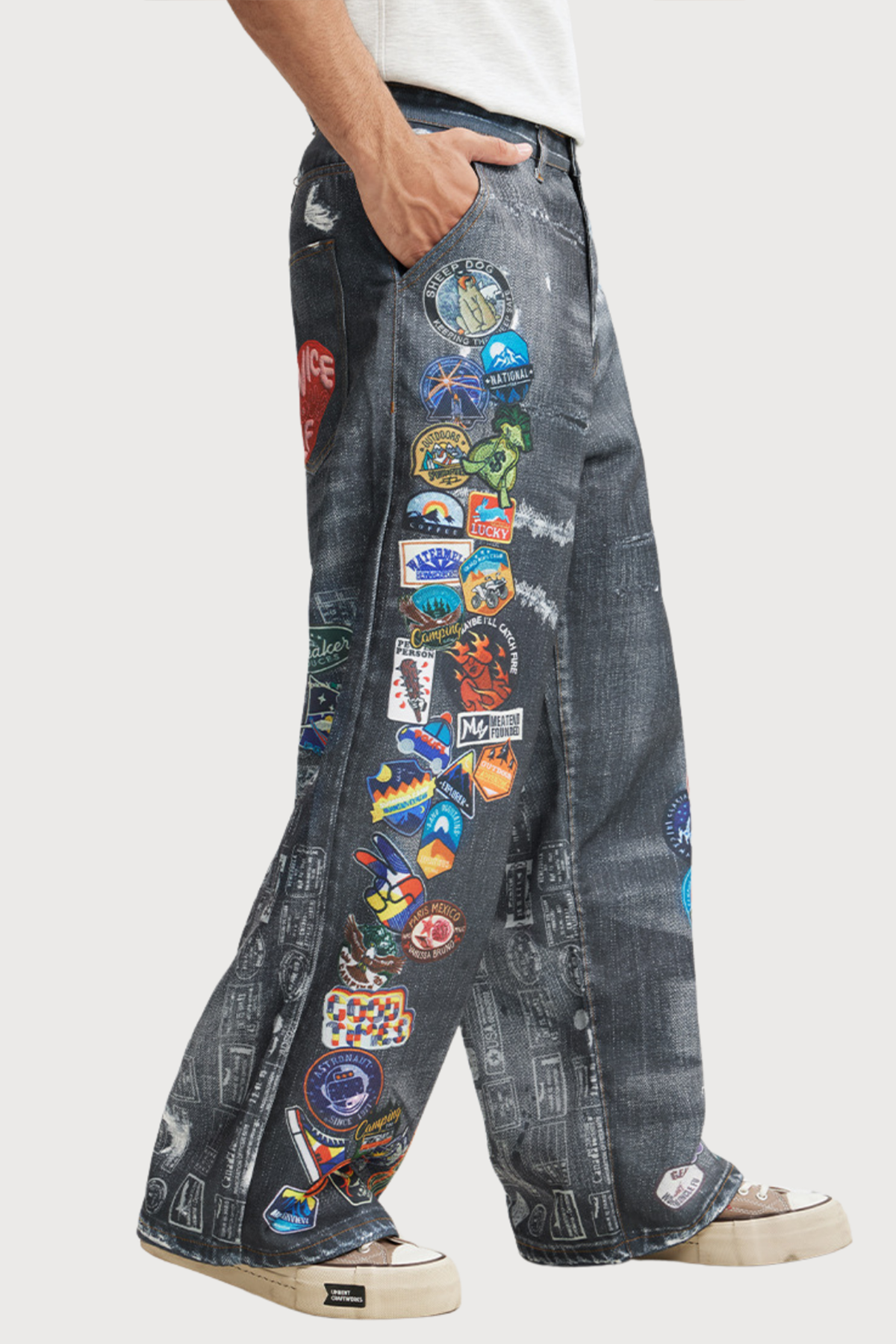 Heatline Rush Print Straight Jeans