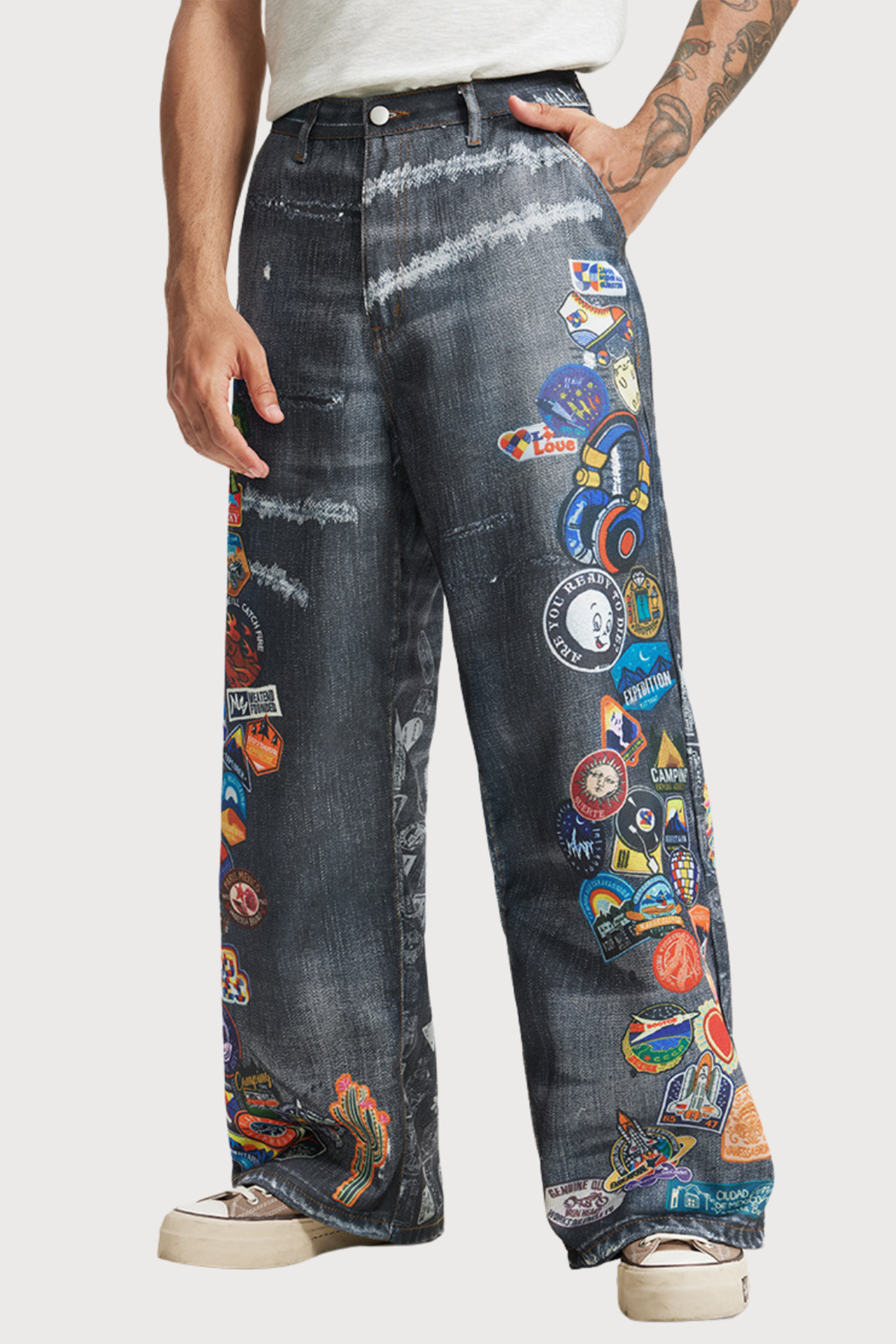 Heatline Rush Print Straight Jeans