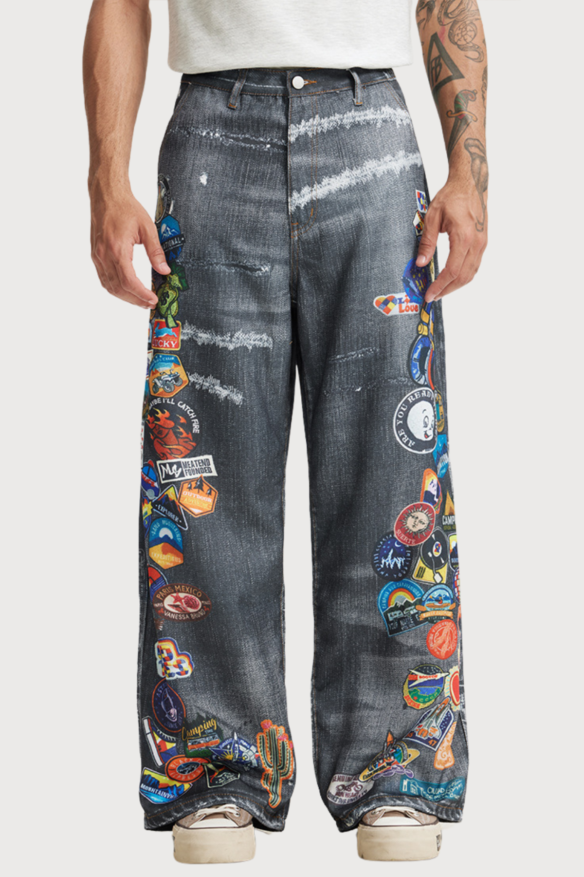 Heatline Rush Print Straight Jeans