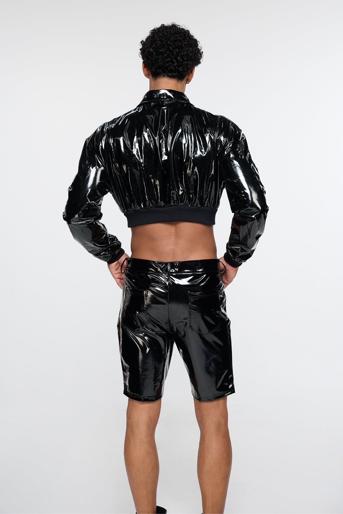 Heavy Pelt Long Sleeve Crop Jacket