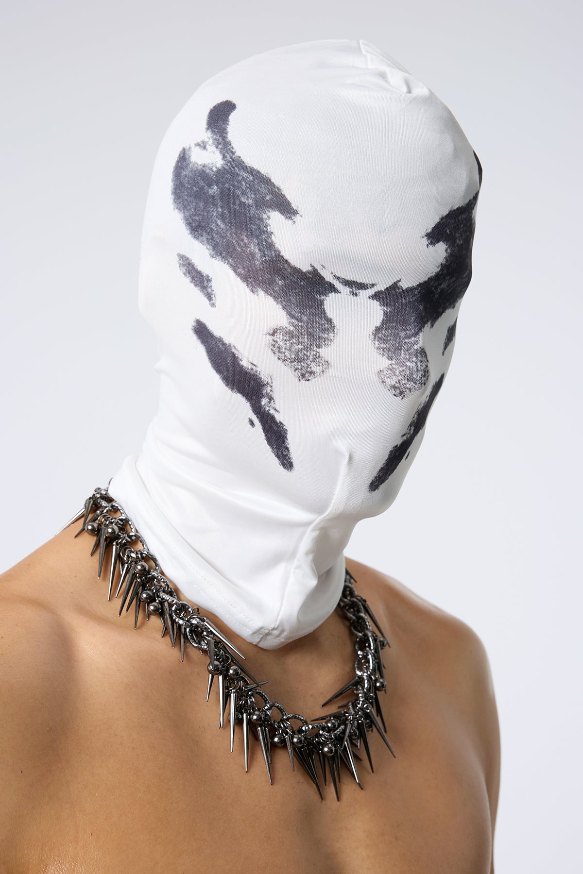 Hollow Pattern Print Balaclava