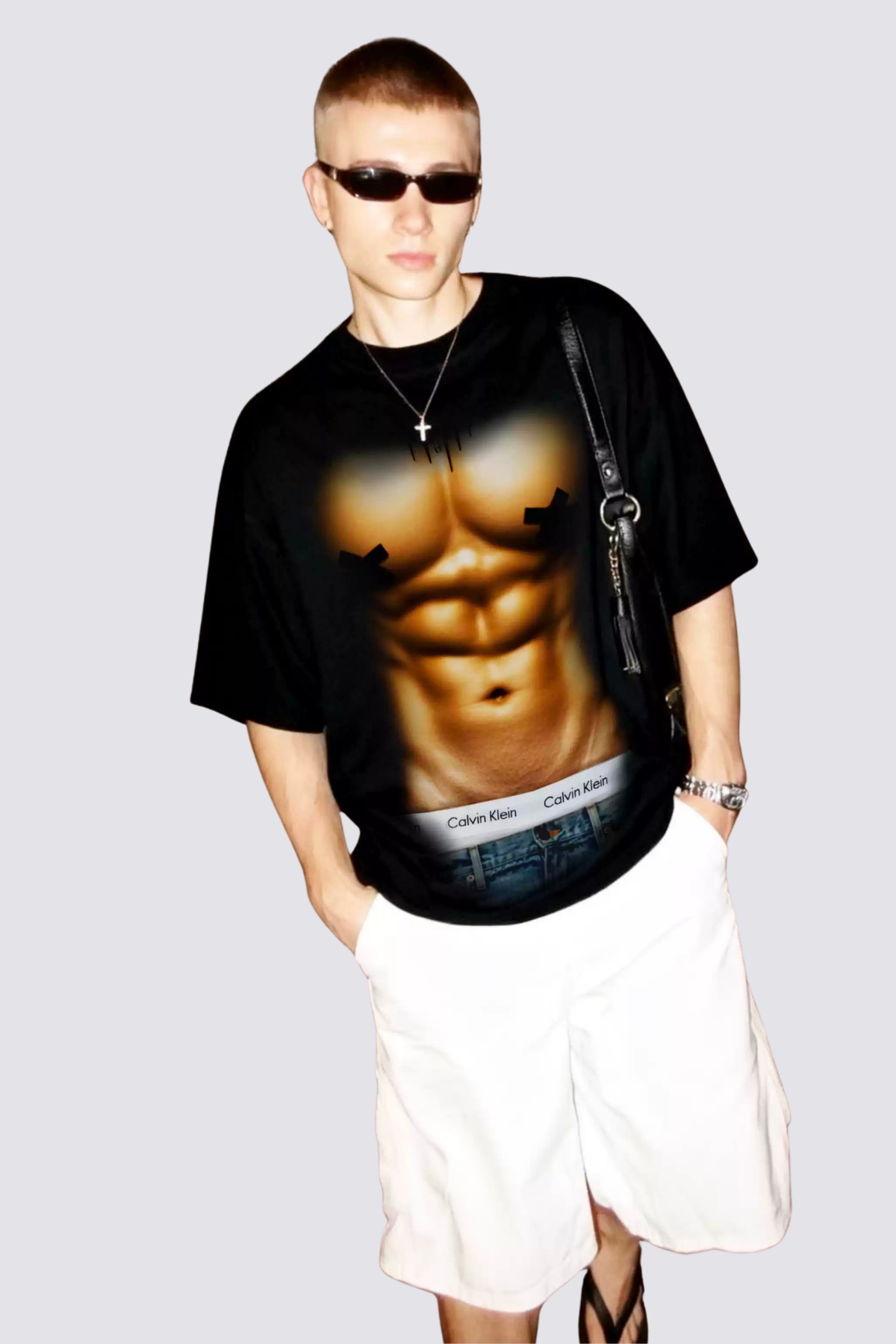 Hostile Structure Muscle Print T Shirt