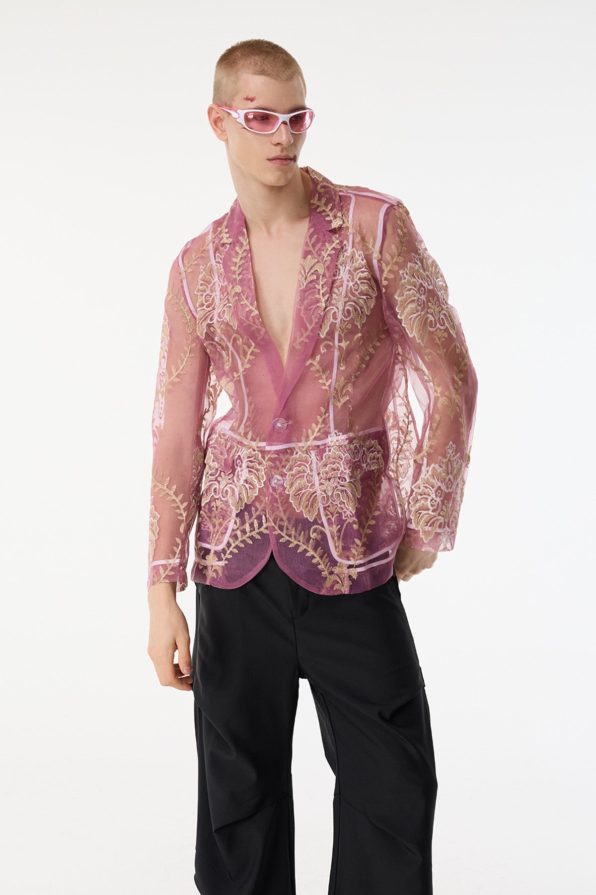 Hybrid Flow Embroidery Long Sleeve Jacket
