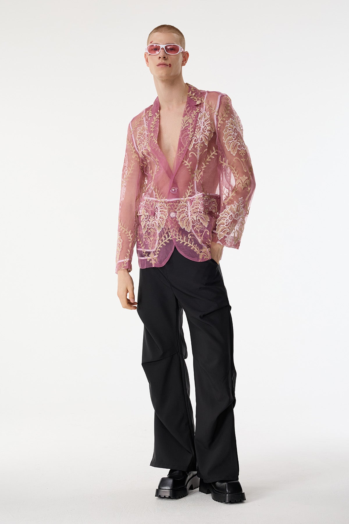 Hybrid Flow Embroidery Long Sleeve Jacket