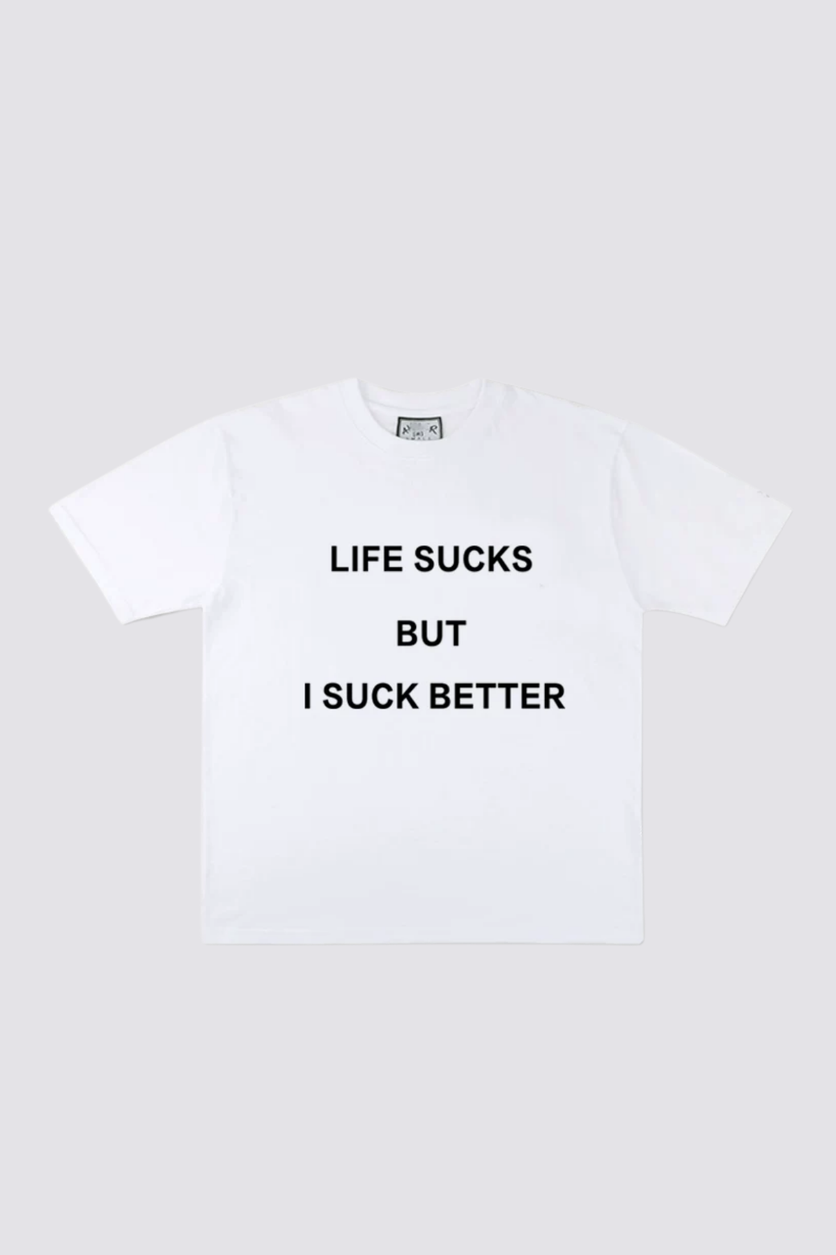 Hybrid Print T-Shirt White