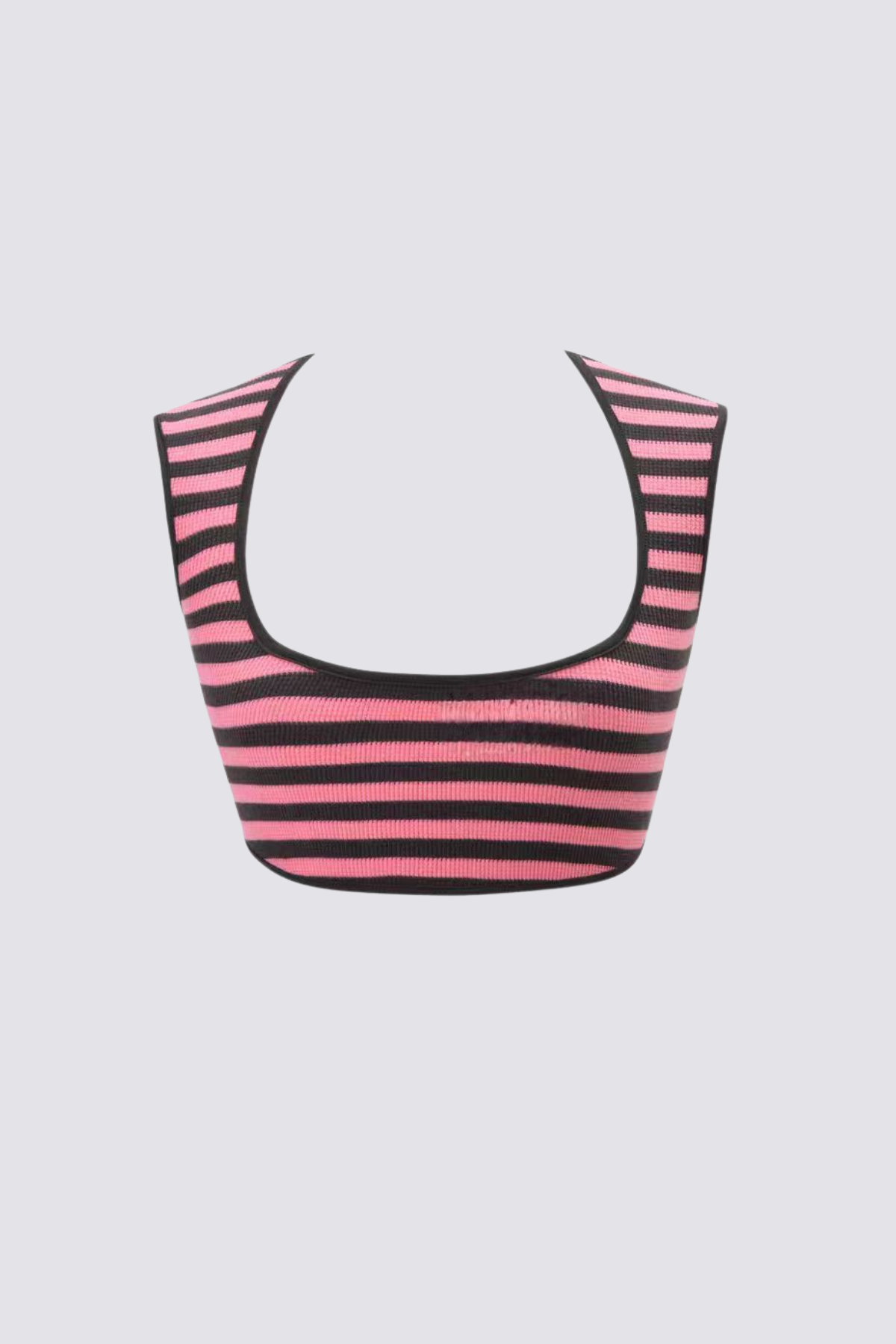 Hybrid Trim Stripe Crop Top