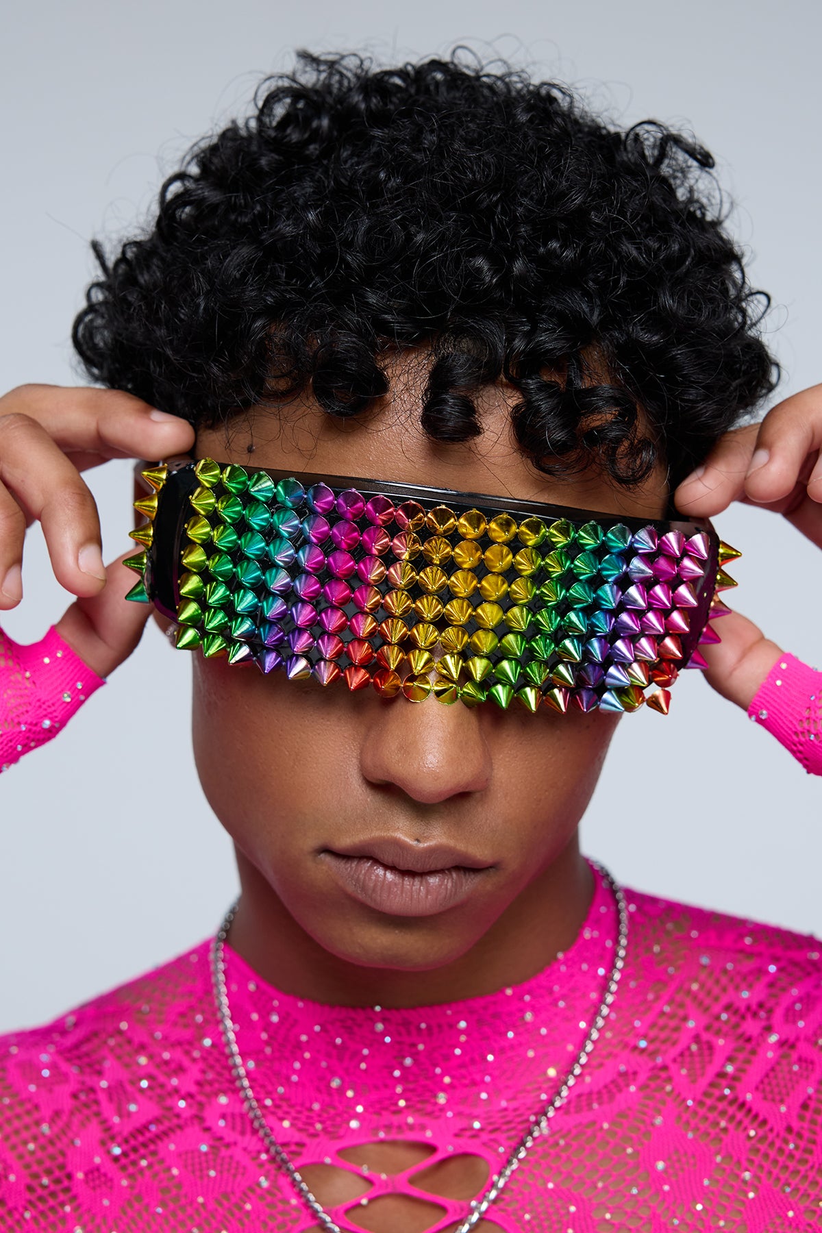 Hyper Glow Studded Sunglasses