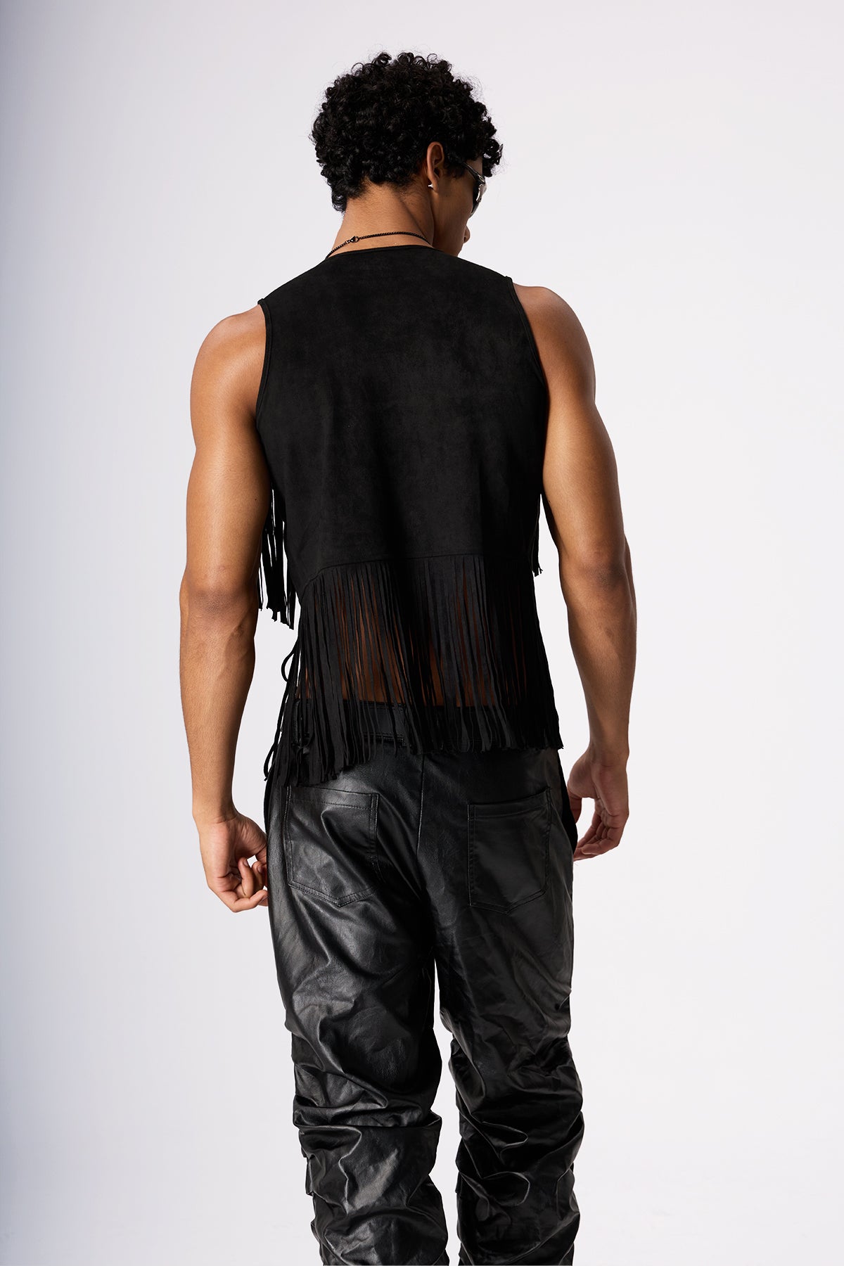 Ice Circuit Sleeveless Fringe Jacket