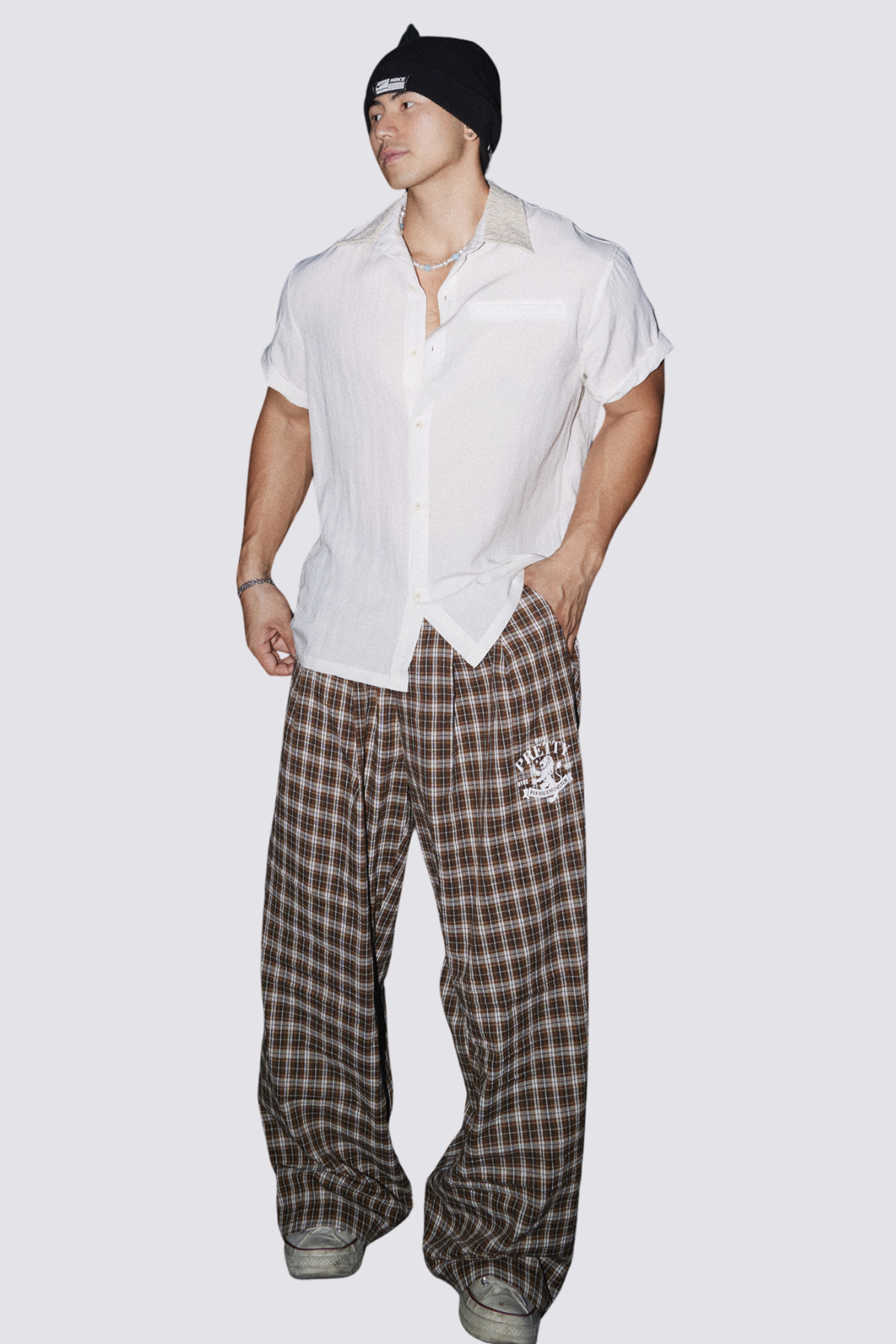 Ink Sheet Short Sleeve Shirt White