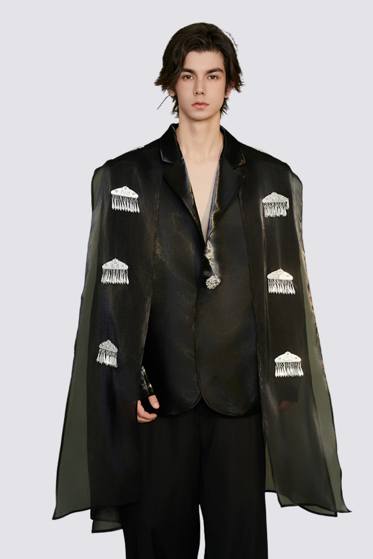 Inner Fade Fringe Jacket