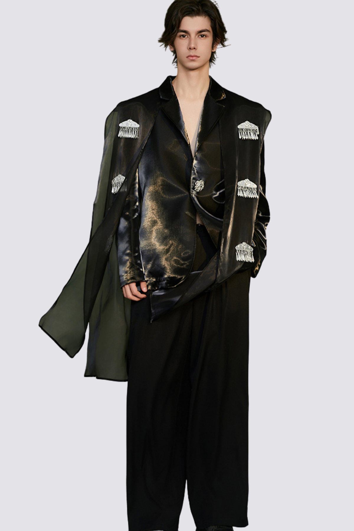 Inner Fade Fringe Jacket