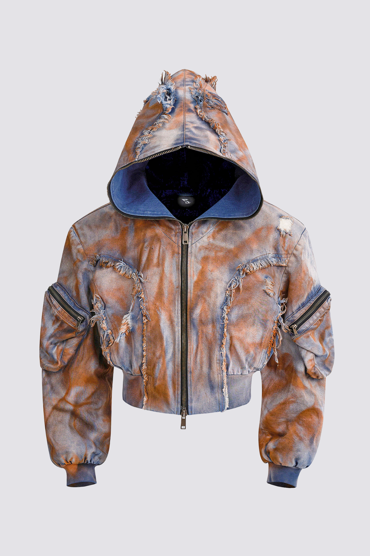 Iron Bloom Mud Dye Hooded Jacket