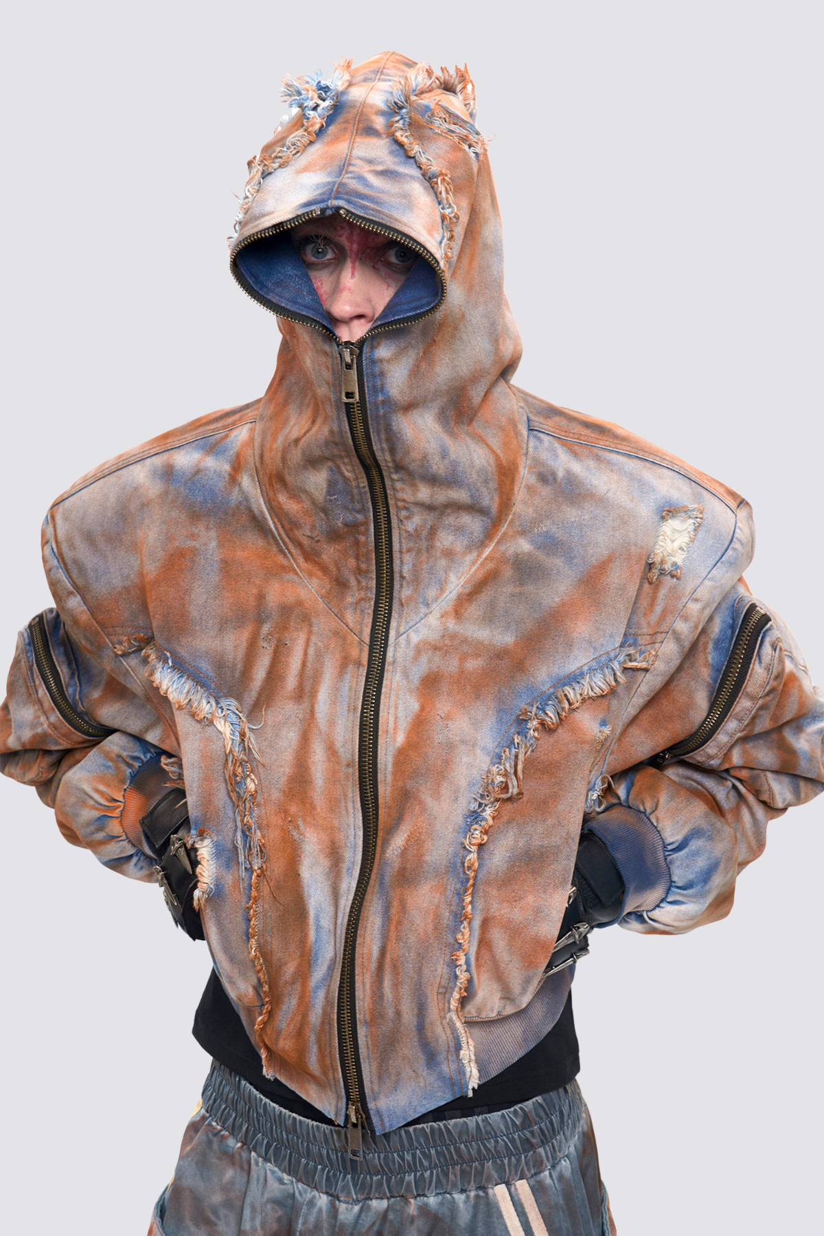 Iron Bloom Mud Dye Hooded Jacket