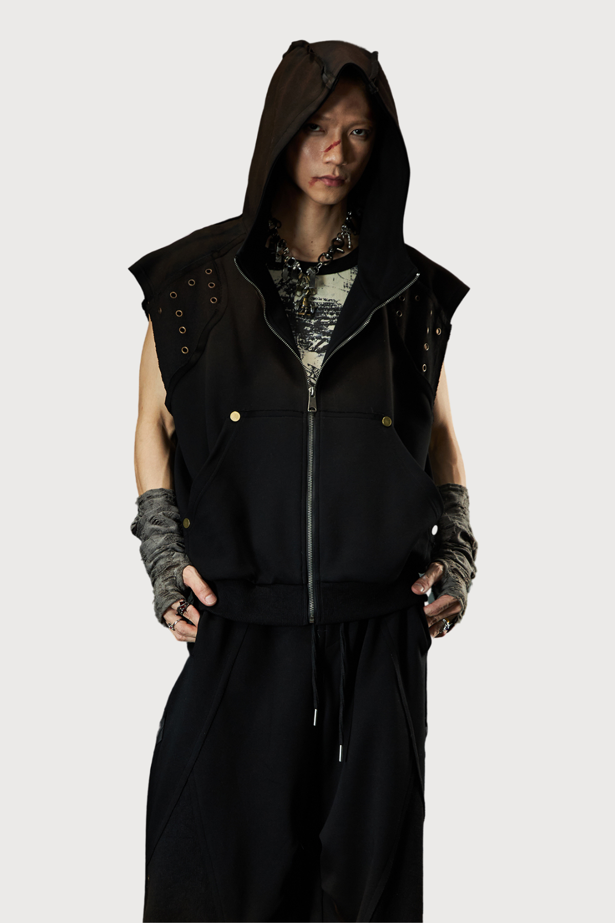Iron Drift Sleeveless Paneled Jacket