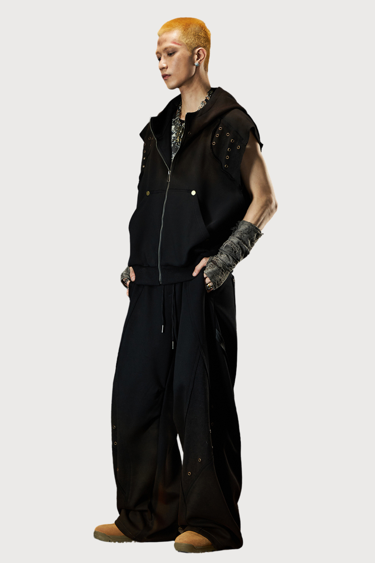 Iron Drift Sleeveless Paneled Jacket