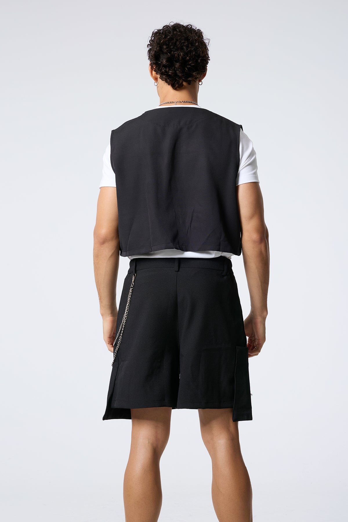 Iron Silence Metal Leather Buckle Vest