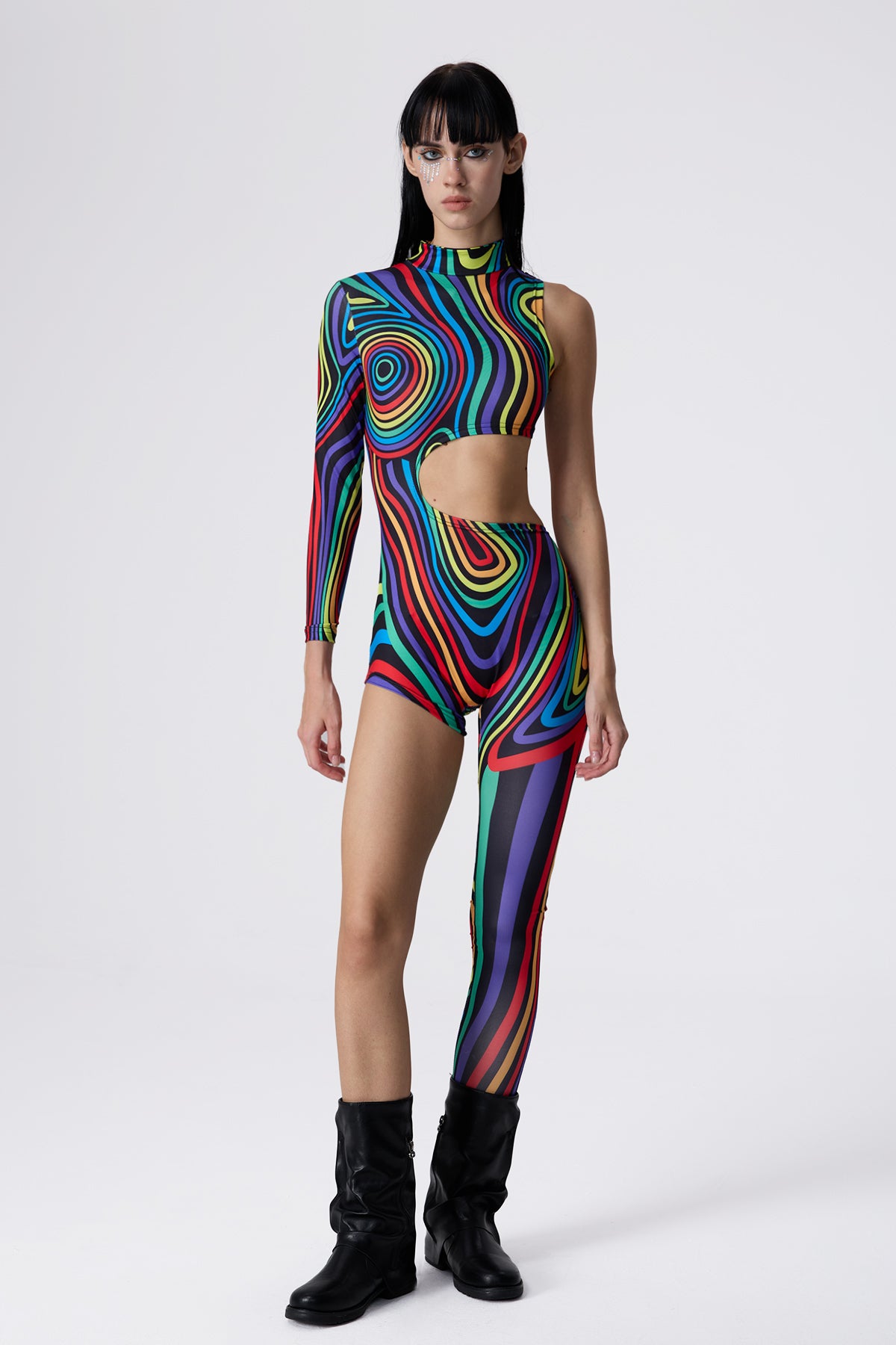 Jelly Blast One Shoulder Jumpsuit