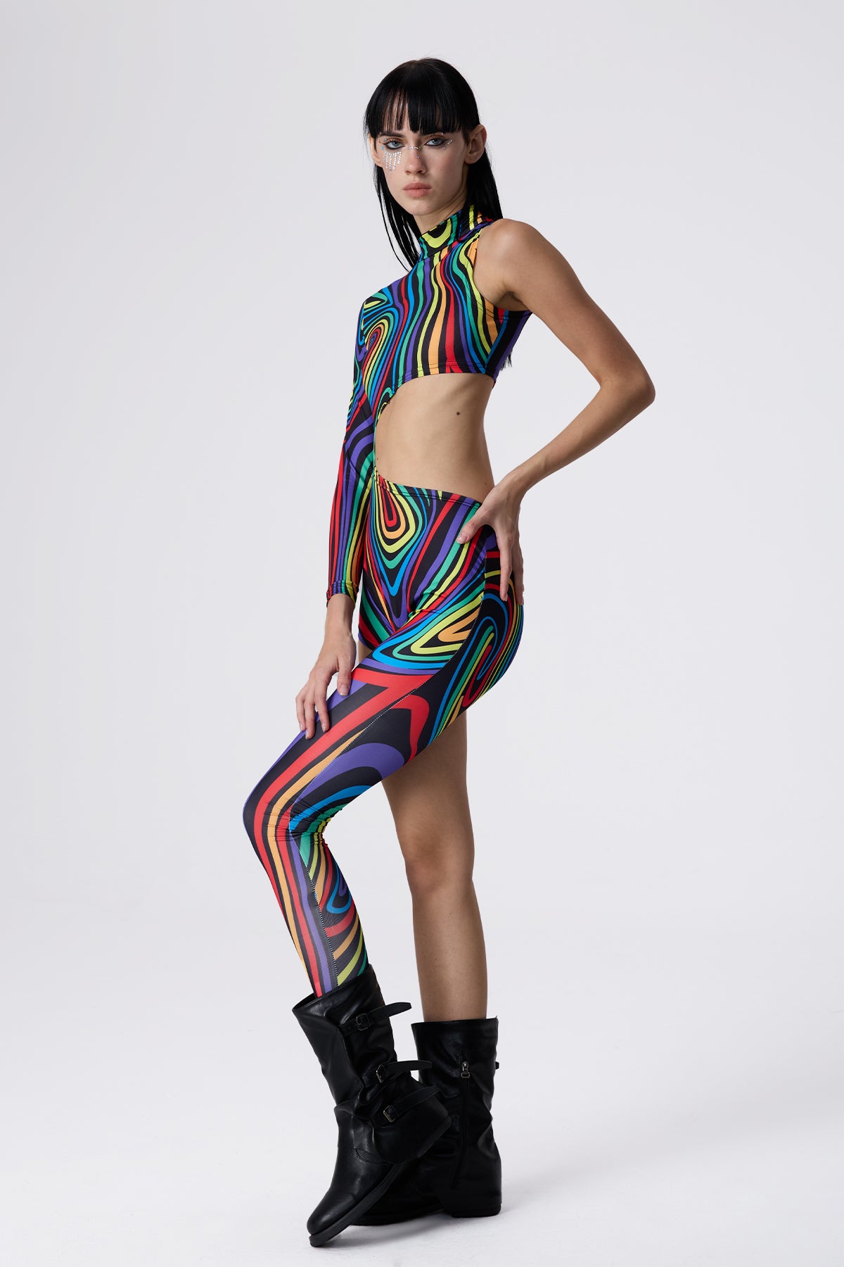 Jelly Blast One Shoulder Jumpsuit