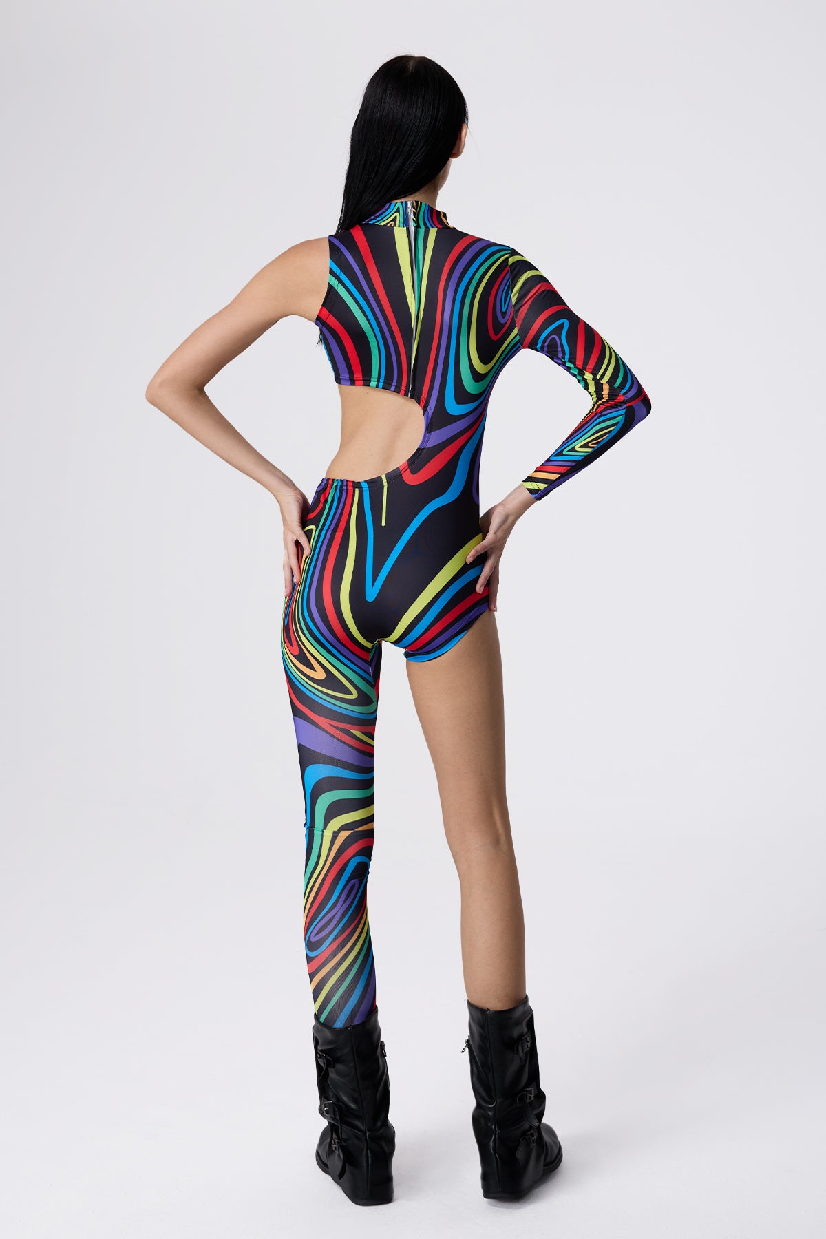 Jelly Blast One Shoulder Jumpsuit