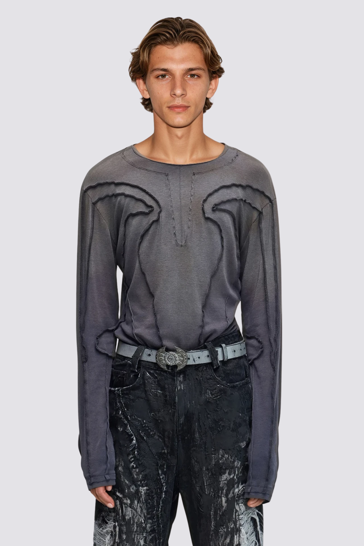 Jet Flow Top met lange mouwen, blauw