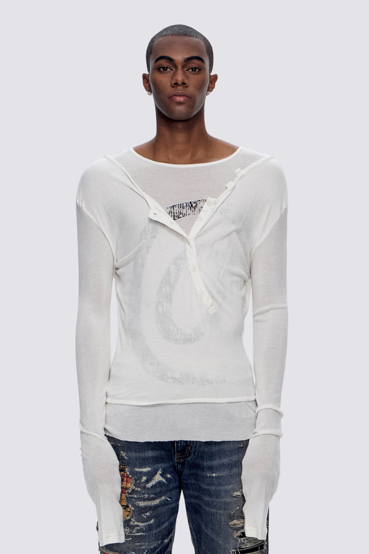 Jet Mesh Long Sleeve Top