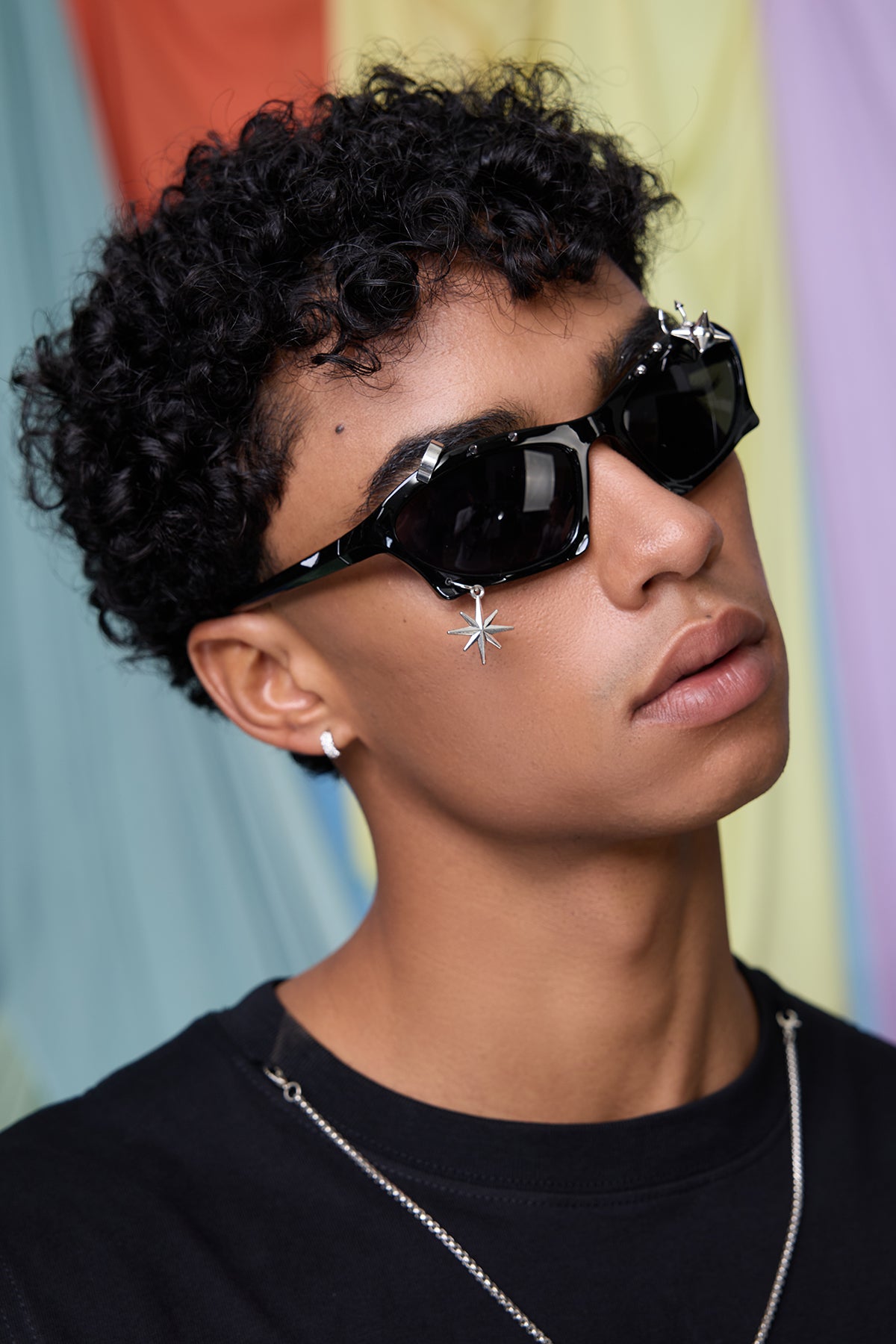 Kinetic Tint Studded Sunglasses Black